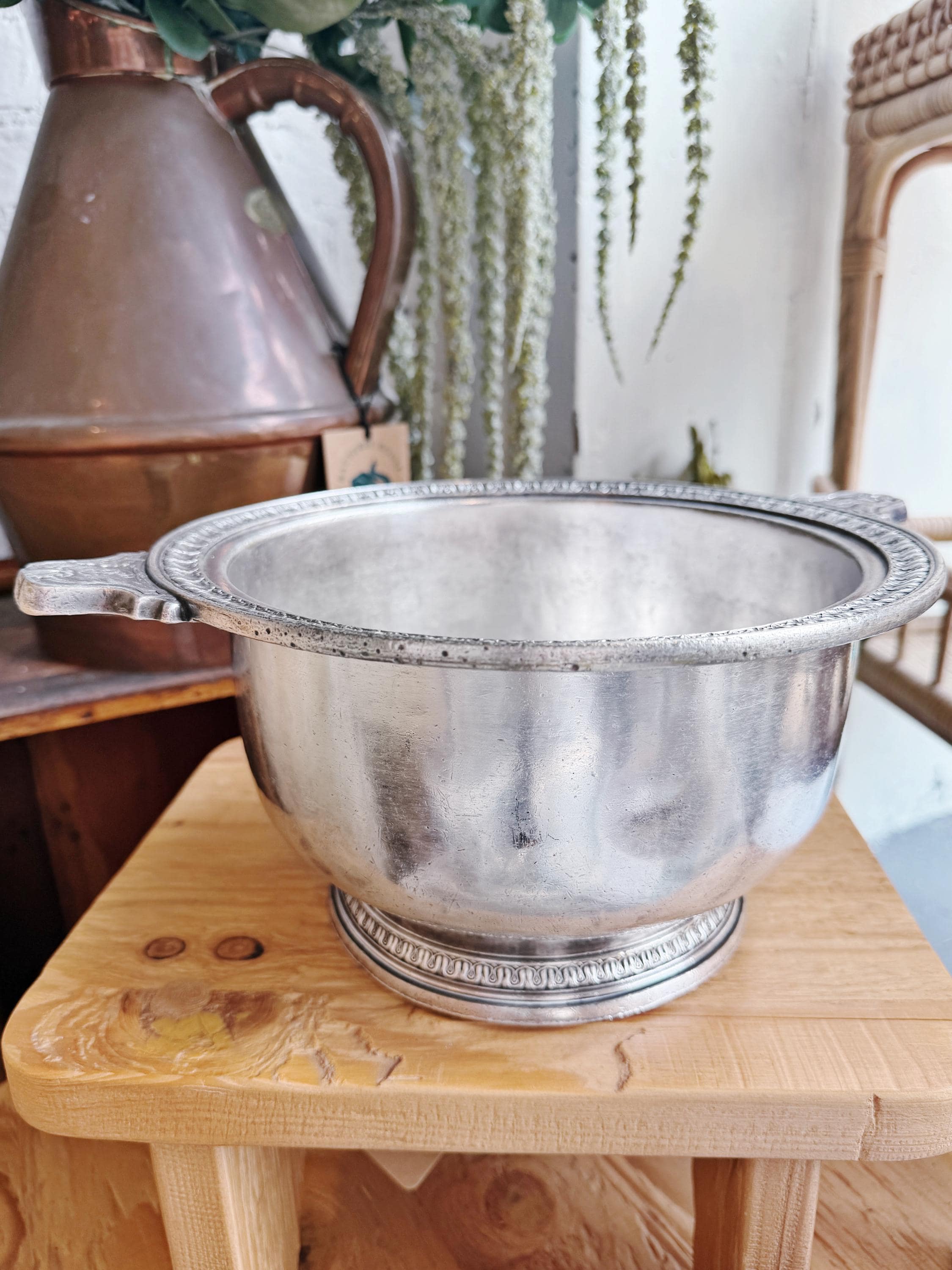 1923 Silver Plated Serving Bowl from The Biltmore Hotel Los Angeles