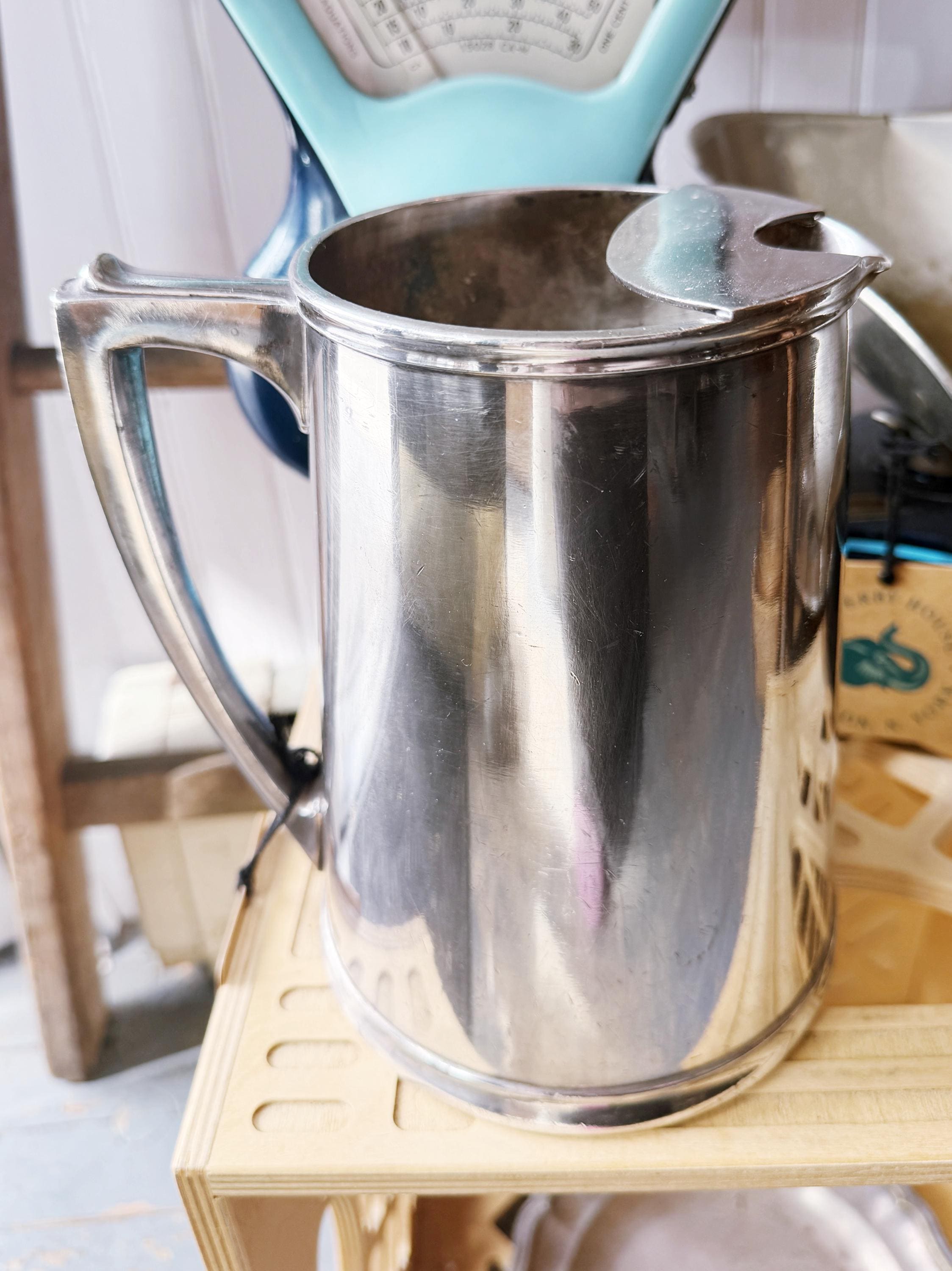 Vintage Silver Plated Water Pitcher from American President Lines Ocean Liner