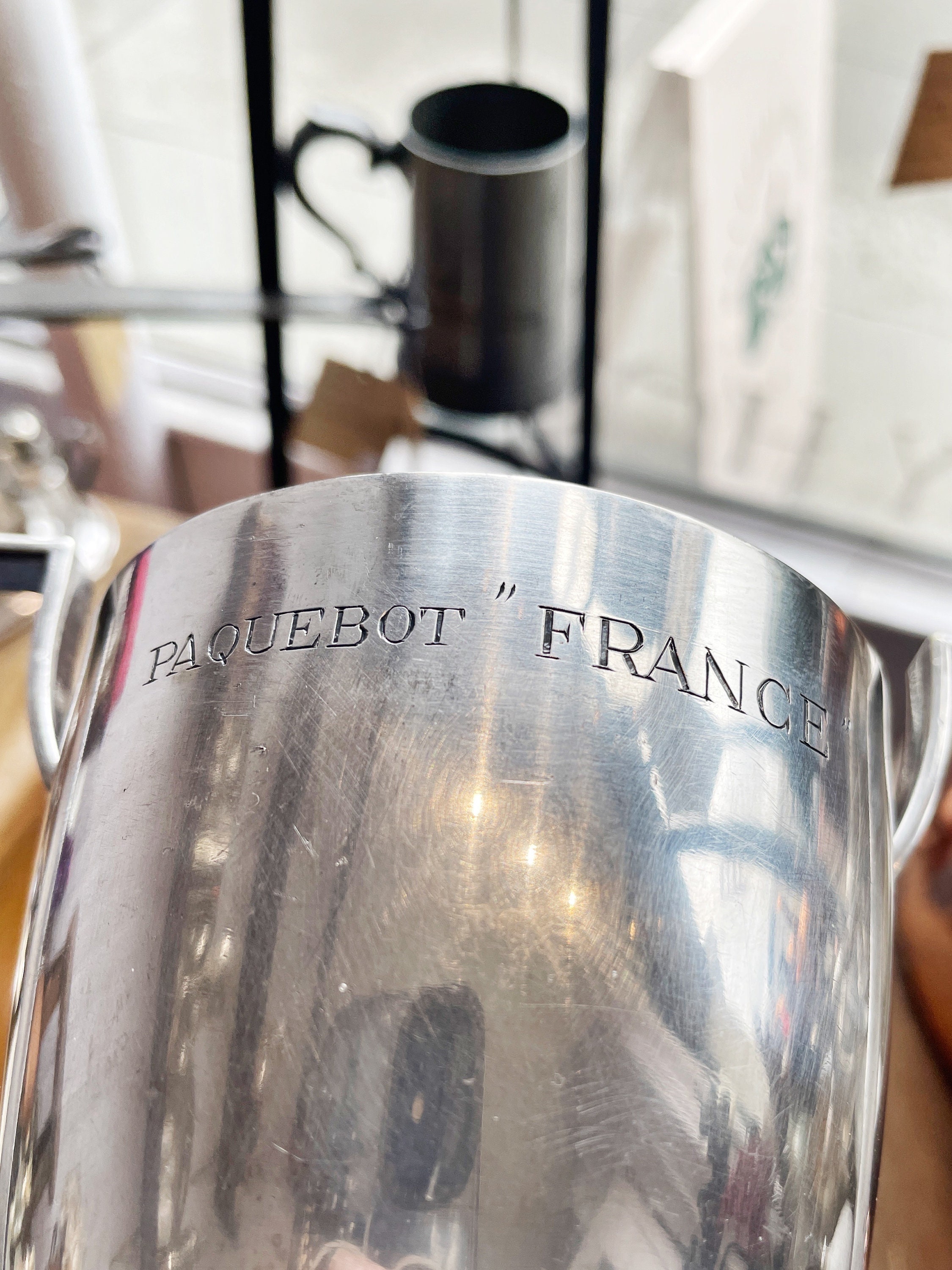 Vintage Silver Plated Cup from CGT Ocean Liner France