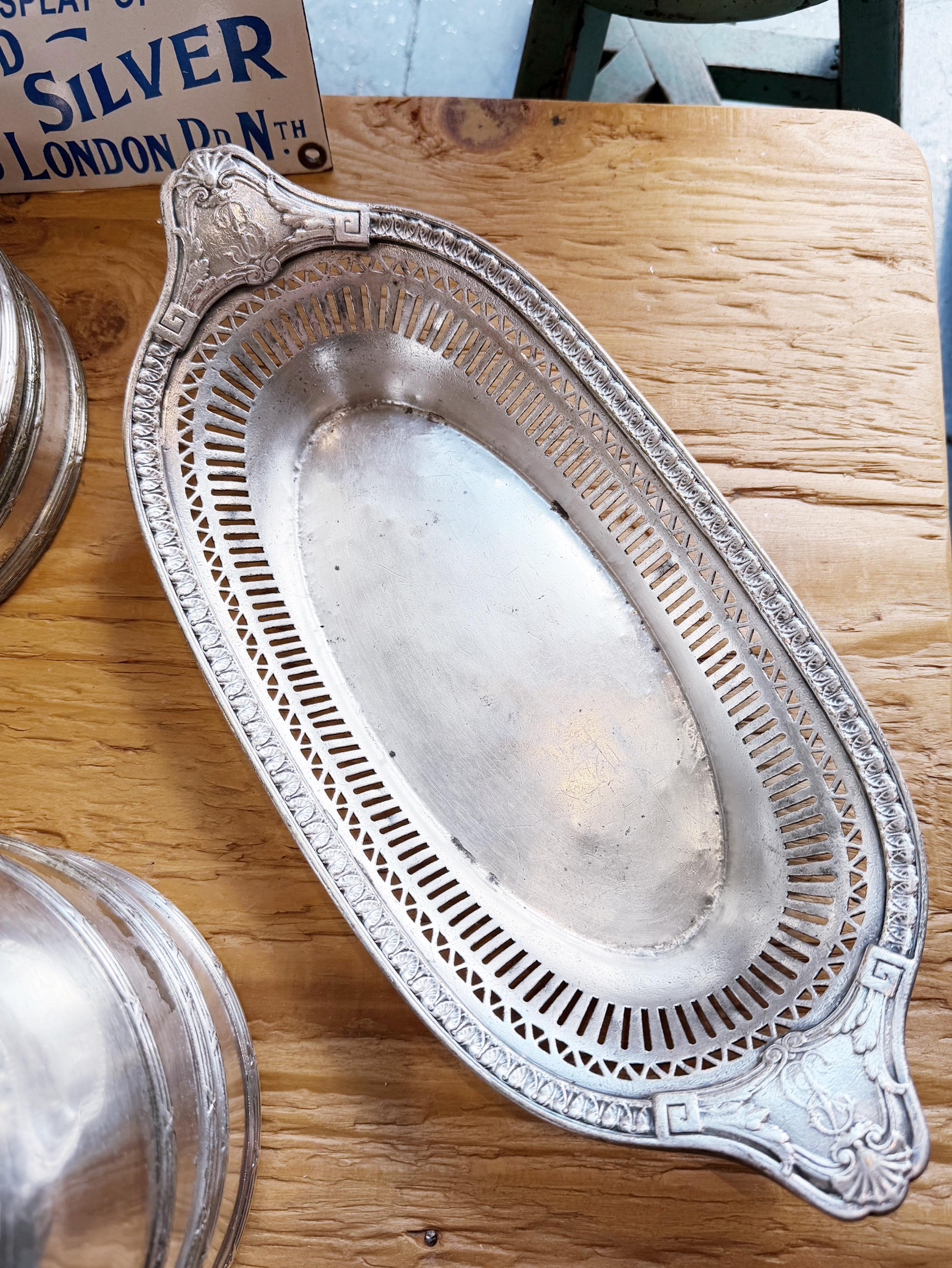 1926 Silver Plated Miami Biltmore Hotel Serving Dish