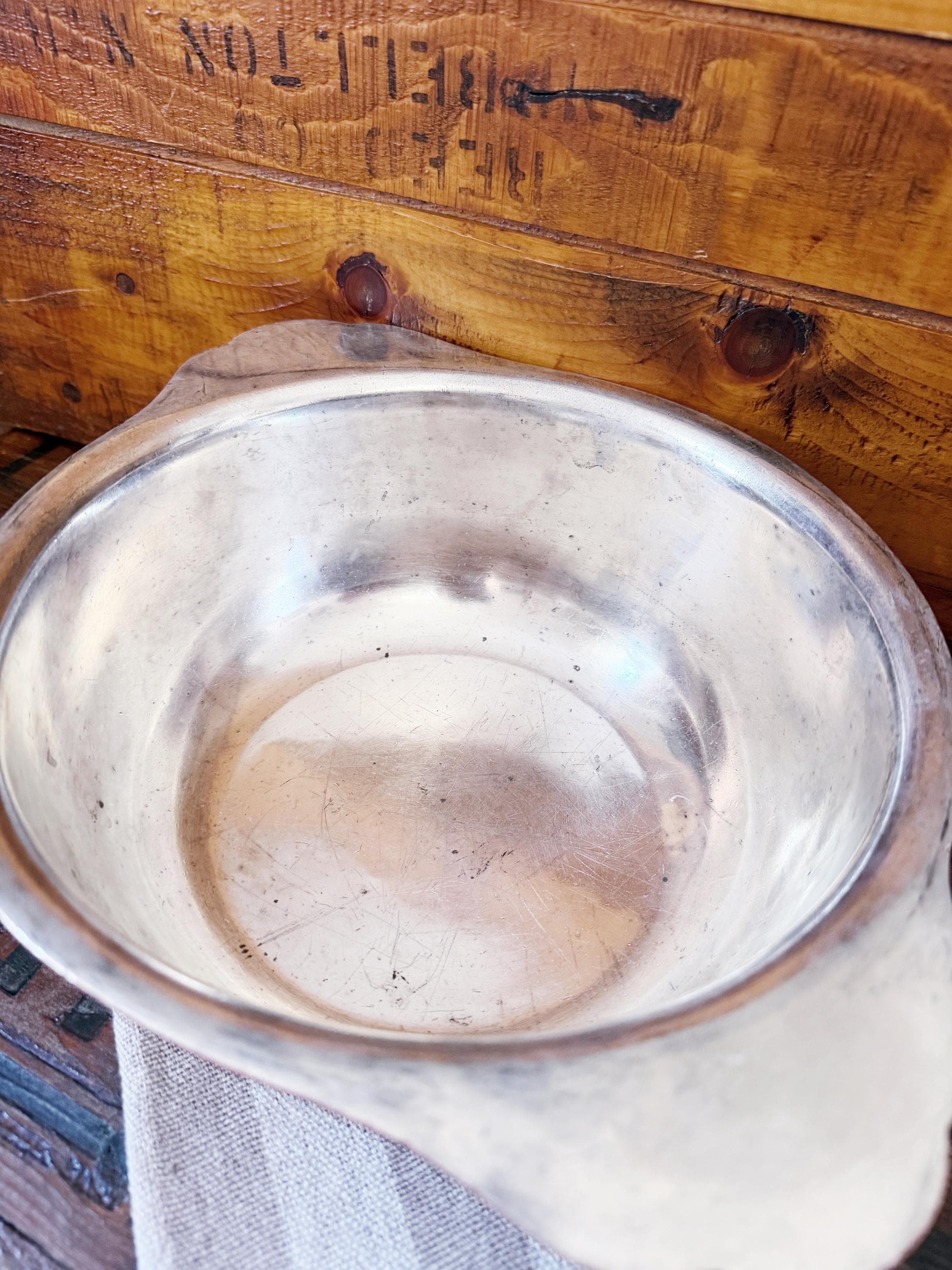 Antique Heinrichs Copper & Sterling Silver Gratin from Hotel Thorndike in Boston