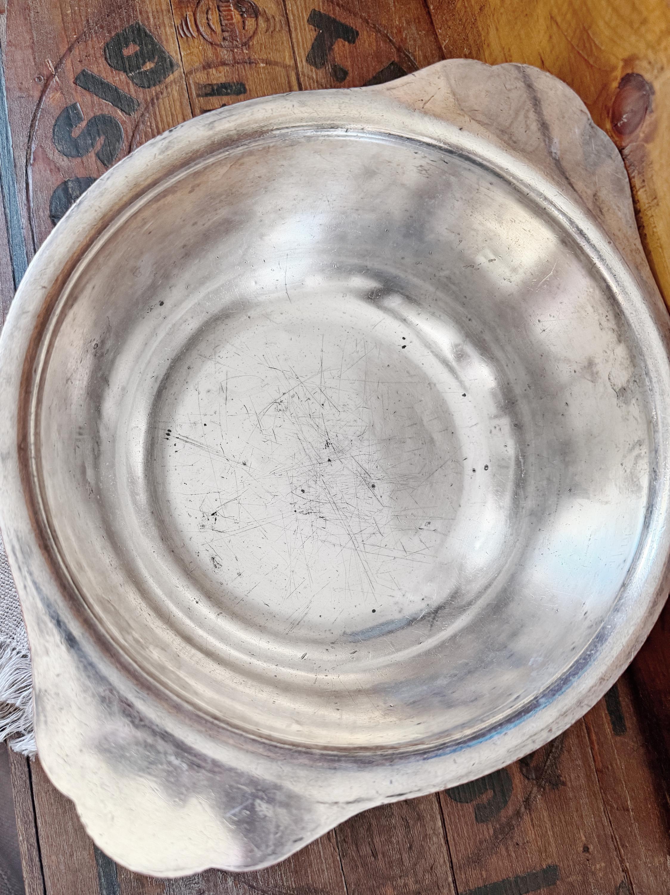 Antique Heinrichs Copper & Sterling Silver Gratin from Hotel Thorndike in Boston