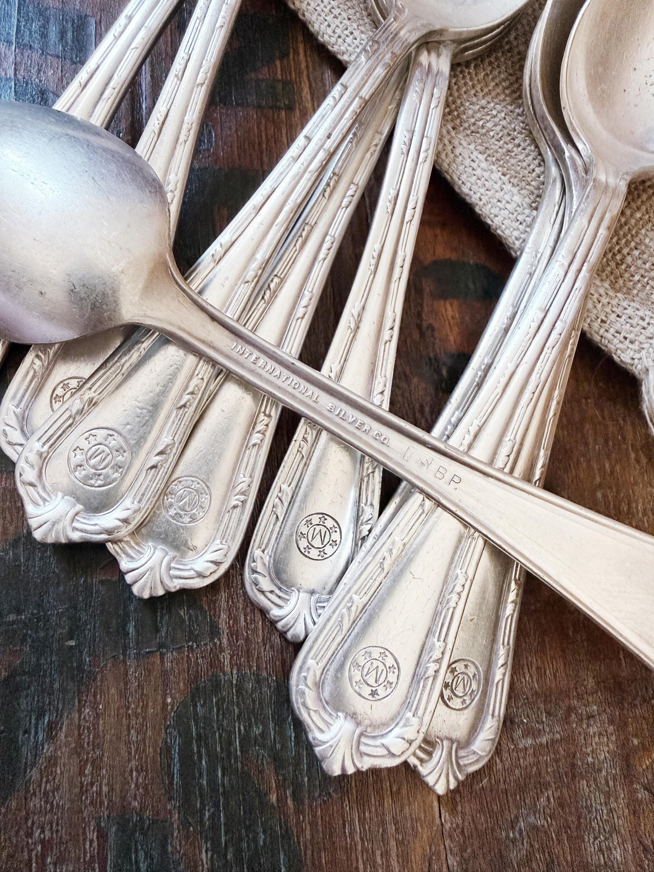 Vintage Silverplate Teaspoons from Matson Line Oceanliner