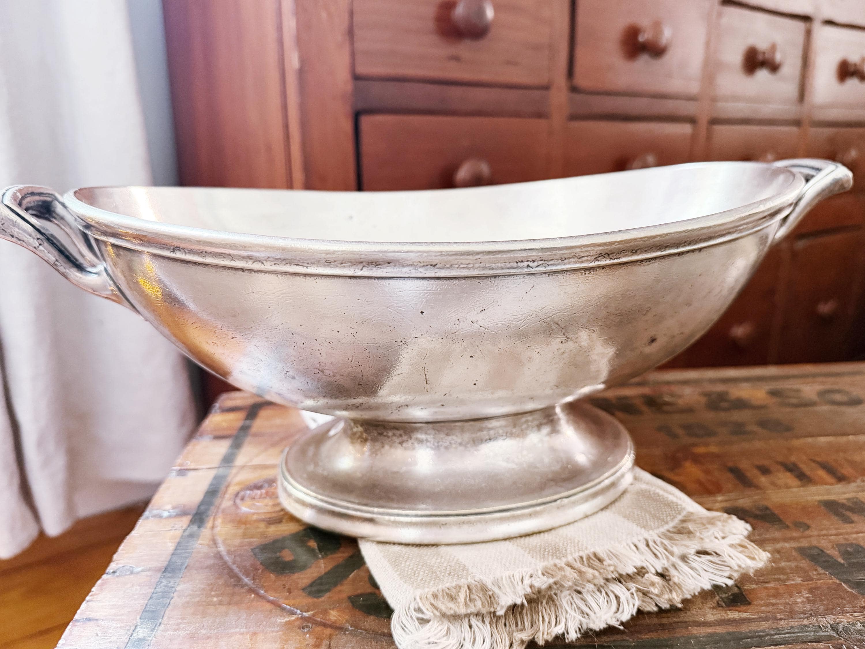 1917 Silver Plated Serving Bowl from Hotel Winton in Cleveland OH
