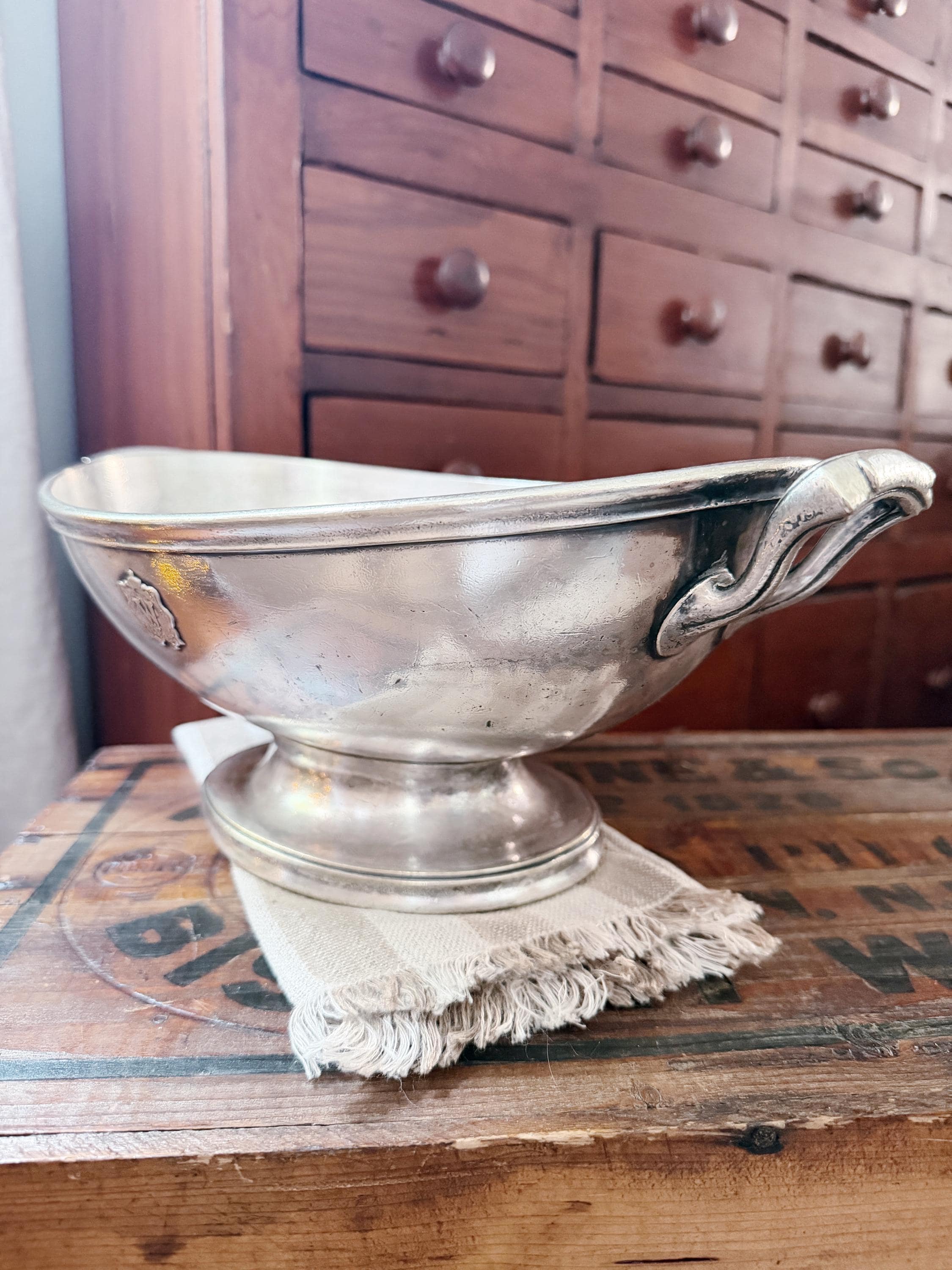 1917 Silver Plated Serving Bowl from Hotel Winton in Cleveland OH
