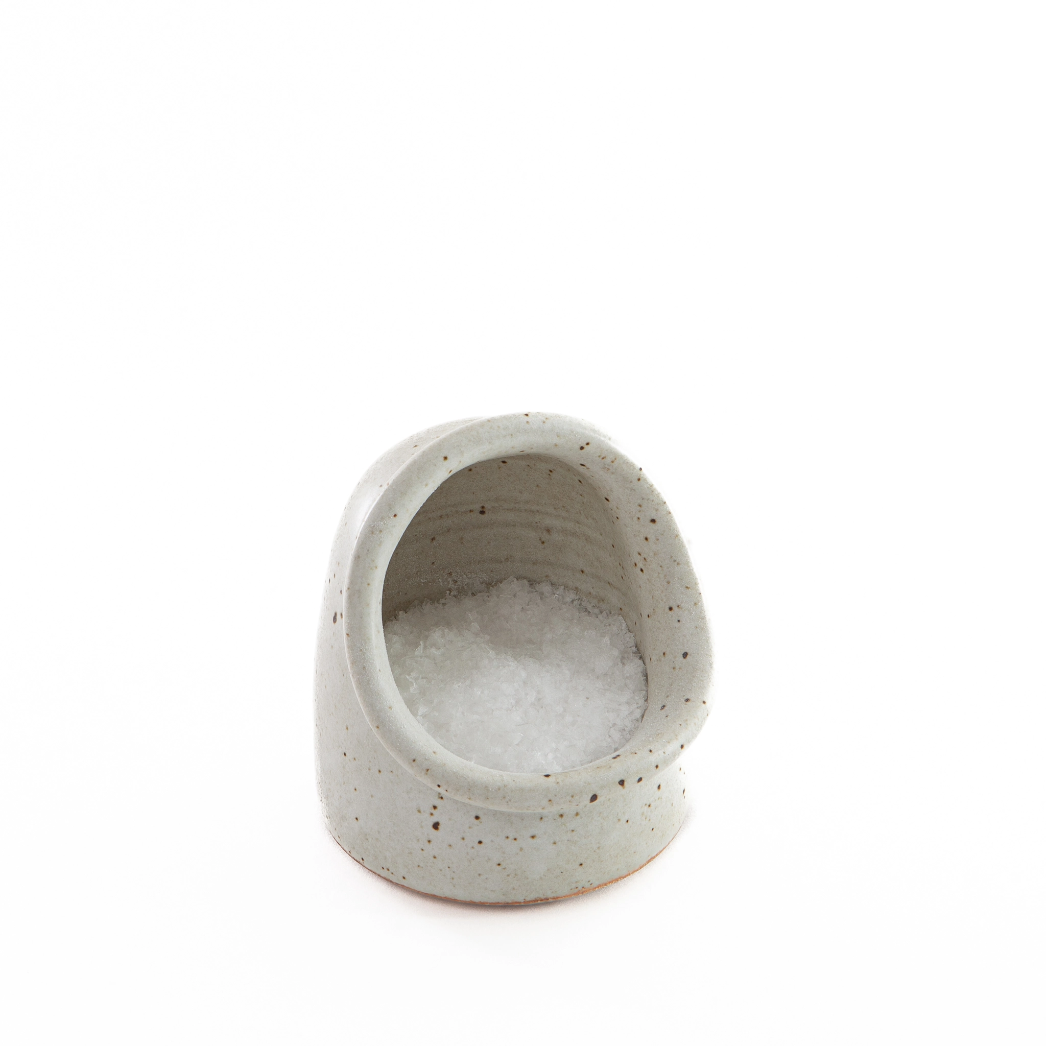 Alabaster Stoneware Salt Keeper