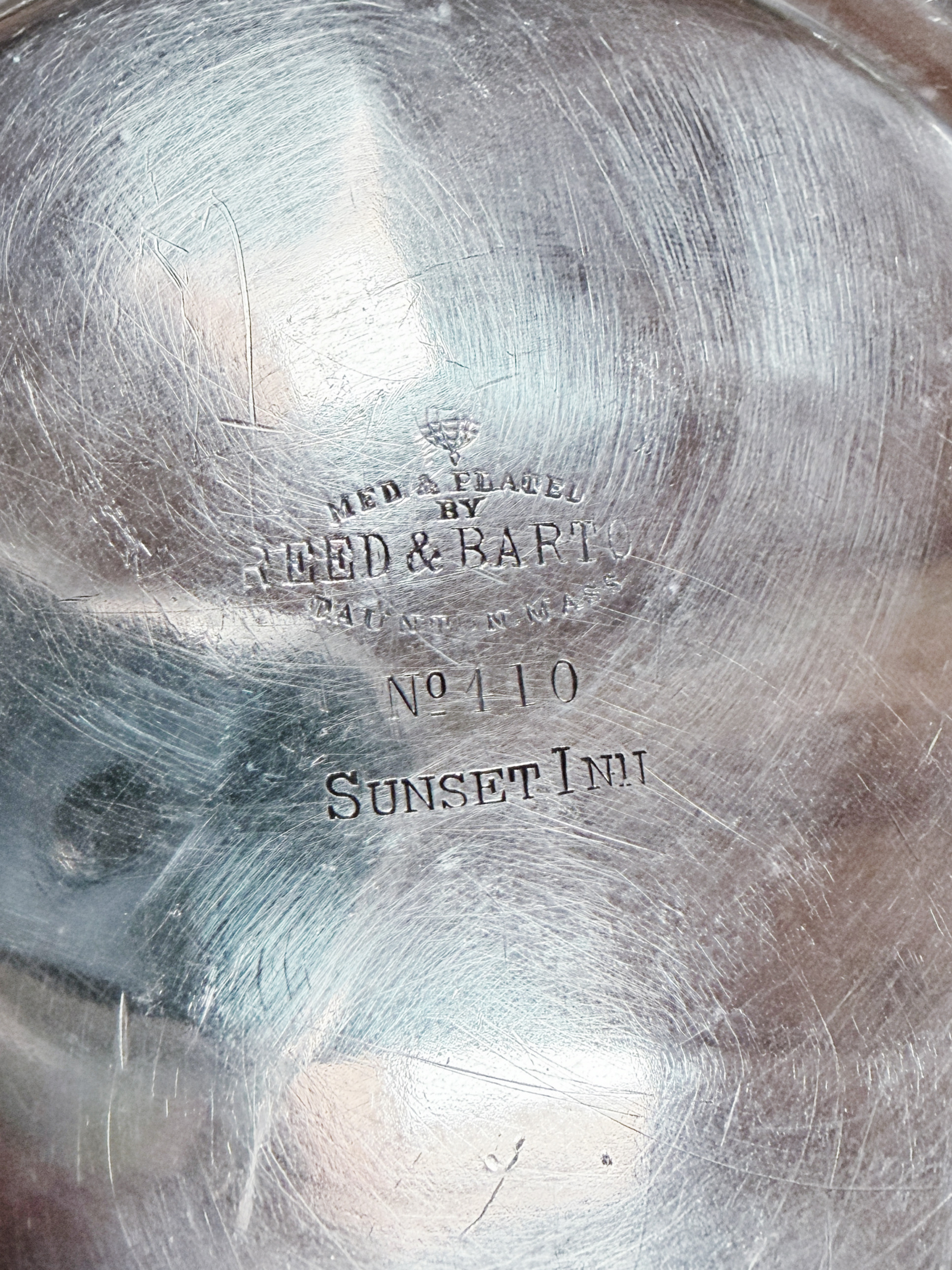 Antique Silver Plated Hotel Champagne Bucket from Sunset Inn St Louis