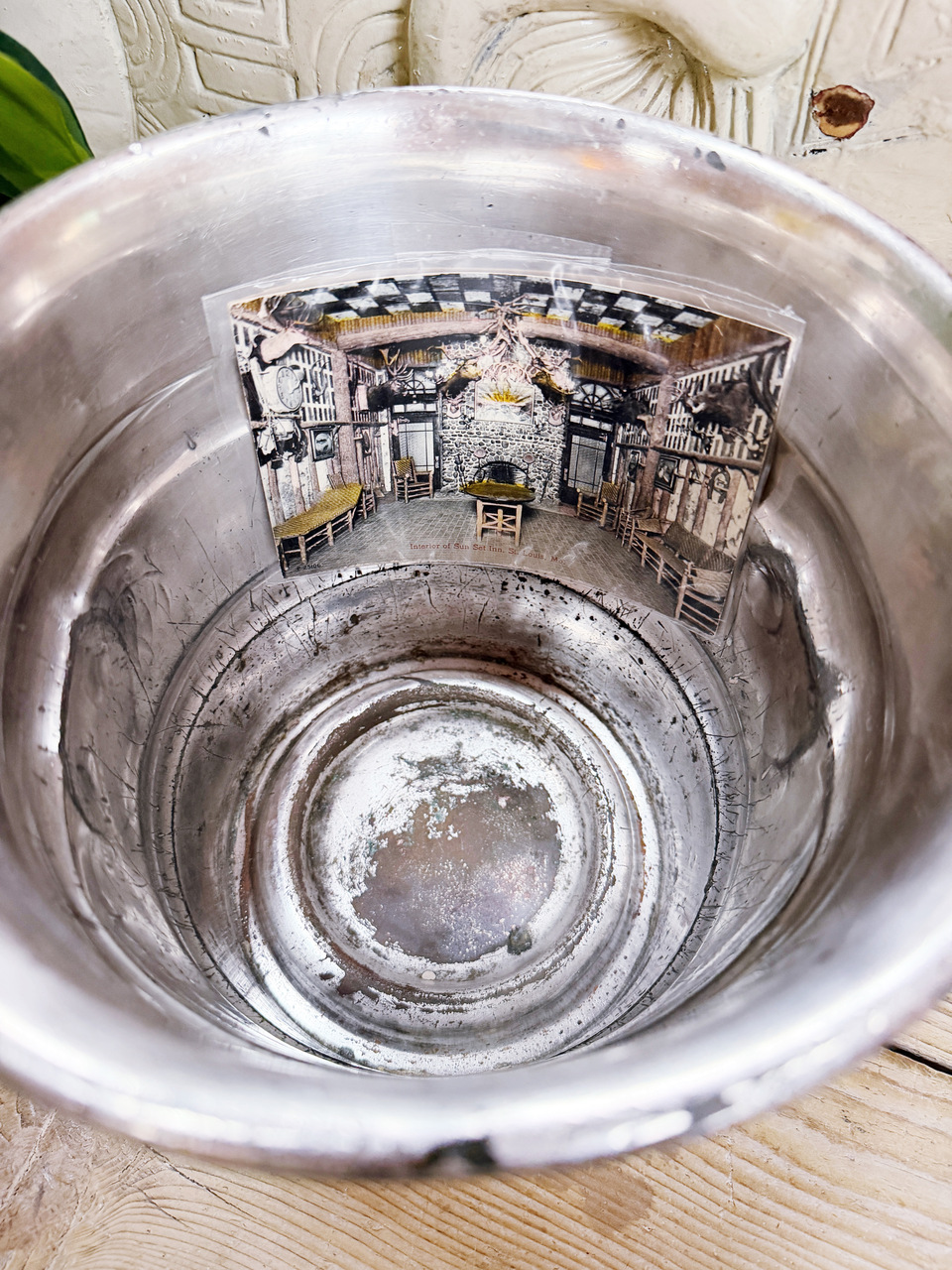Antique Silver Plated Hotel Champagne Bucket from Sunset Inn St Louis
