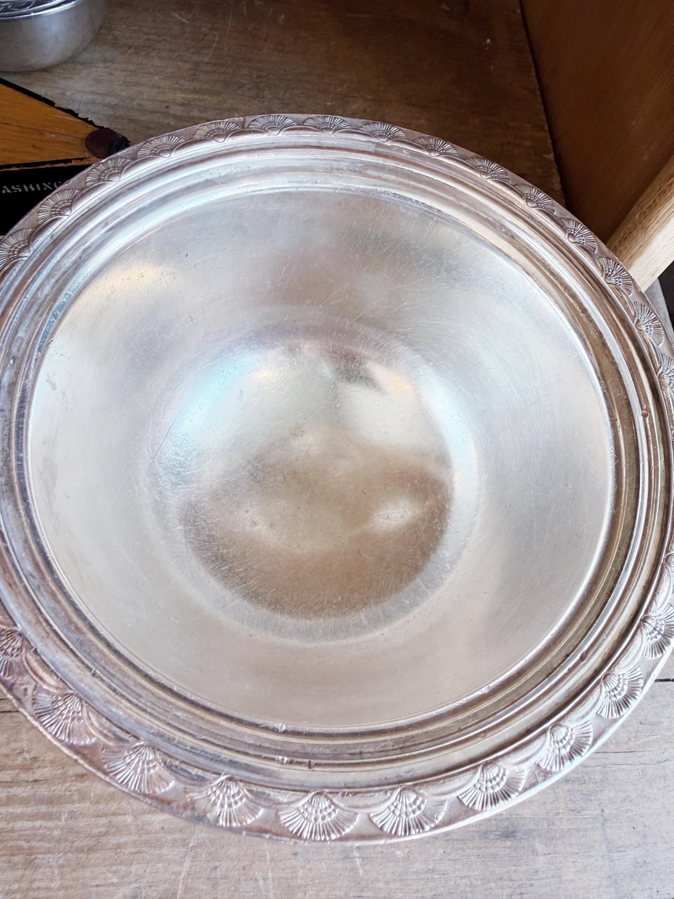 Vintage Silver Plated 24oz Bowl from United States Lines Oceanliner