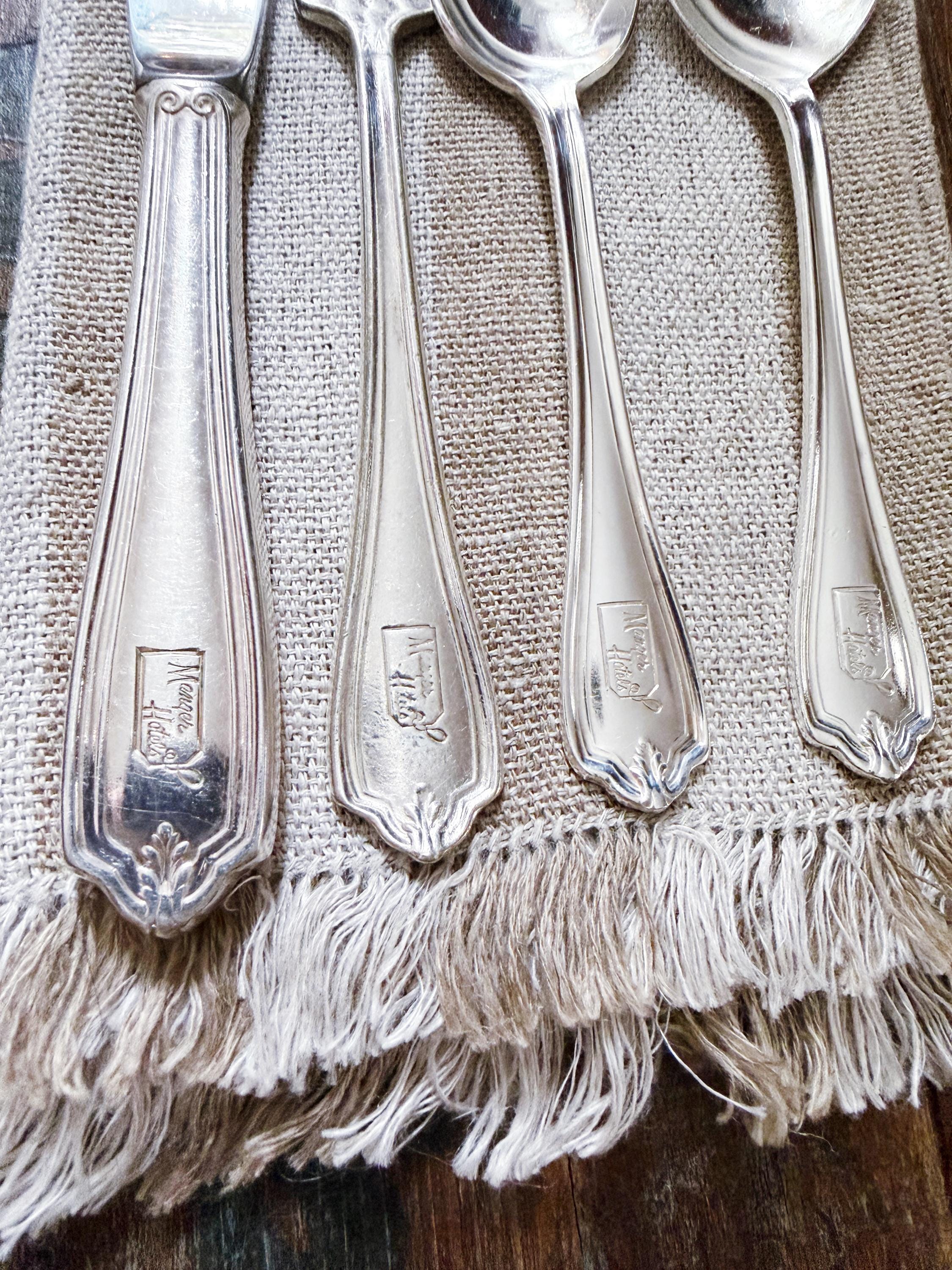 Service for 6 Silver Plated Flatware from The Manger Hotels