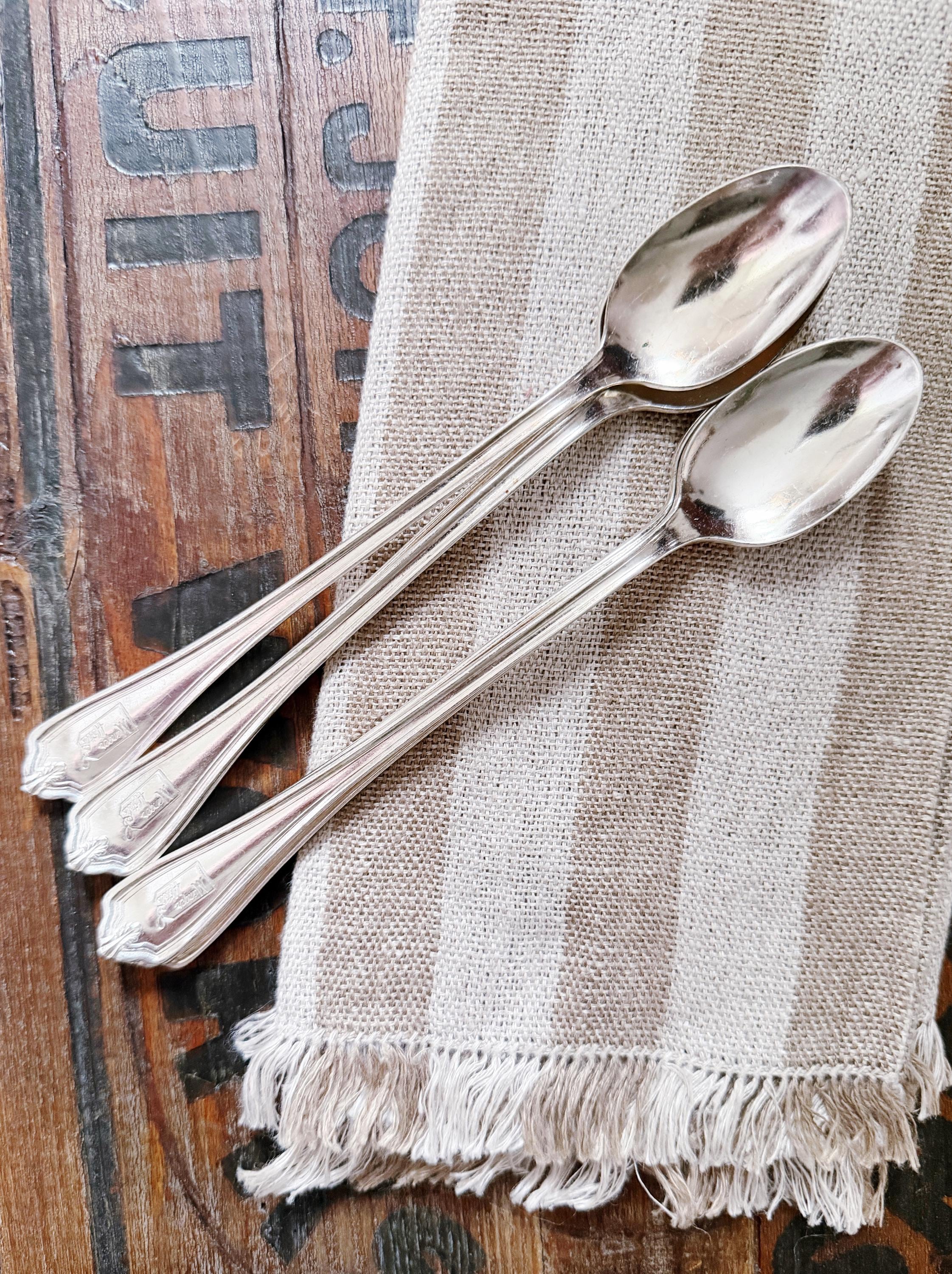 Set of 6 Silver Plated Iced Tea Spoons from The Manger Hotels
