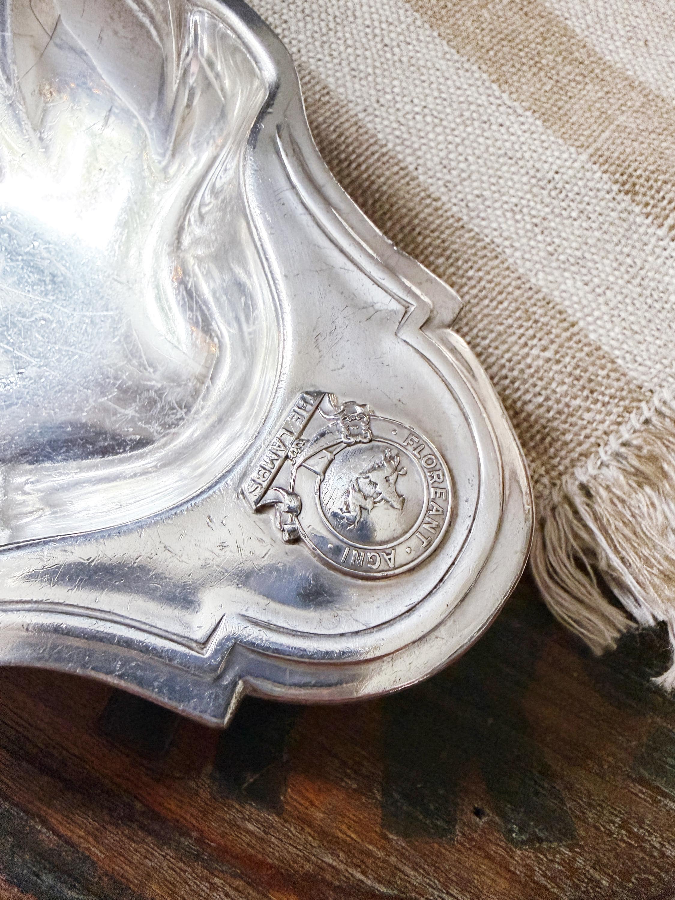 Antique Silver Ice Cream Dish from The Lambs Club NYC