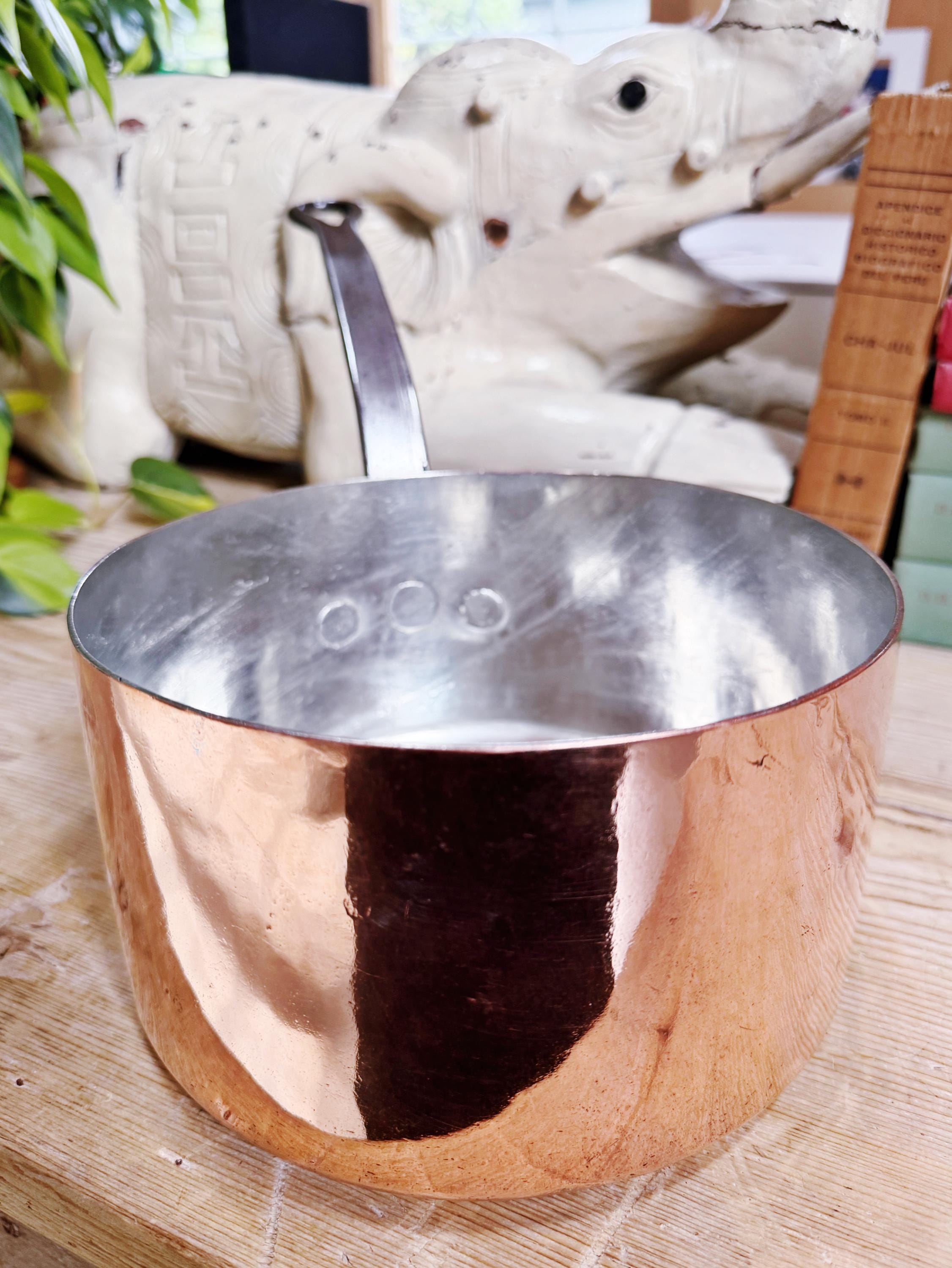 Antique French Dehillerin Cockerel Mark Copper Pot