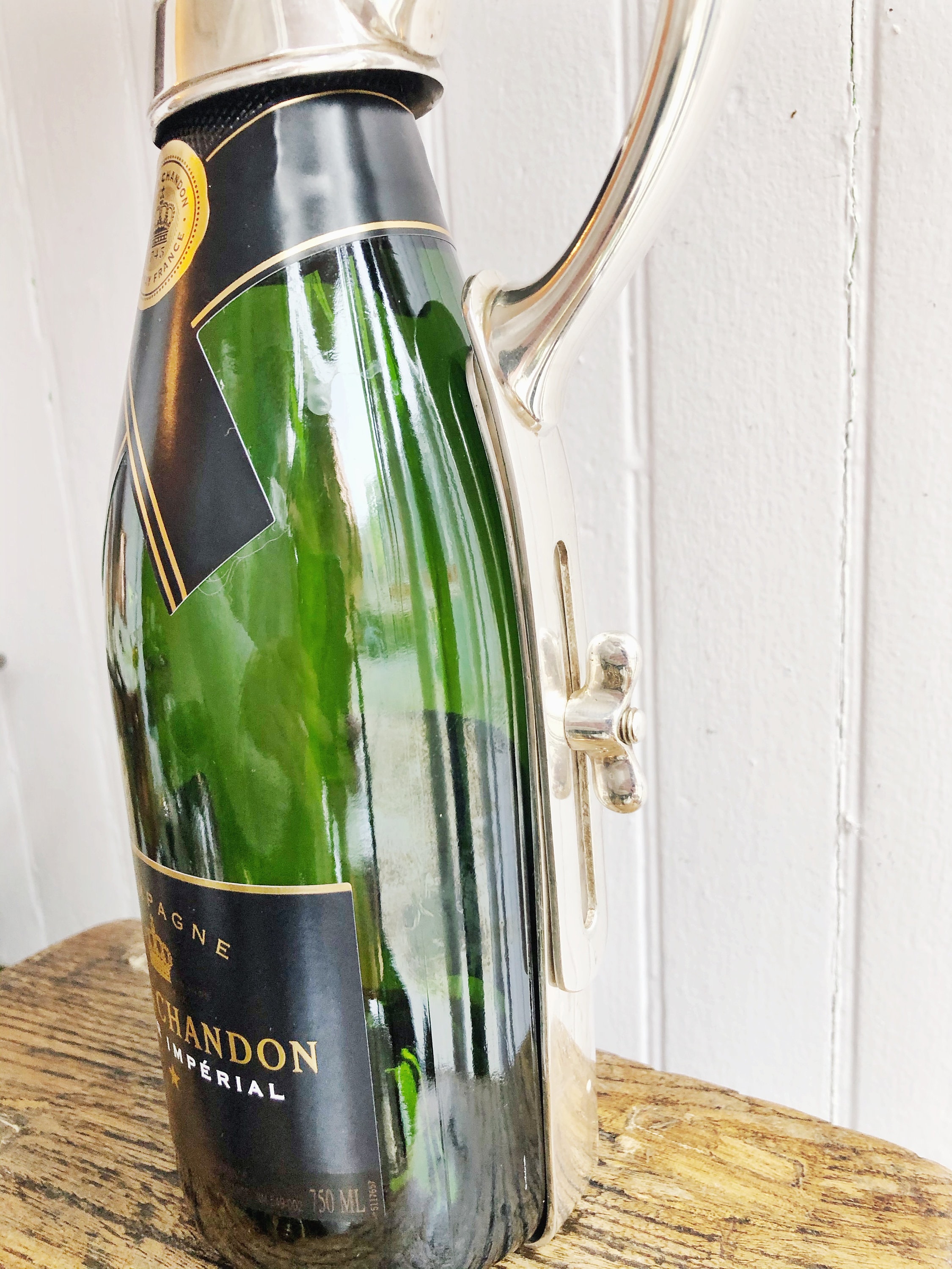 Antique Tiffany & Co Silver Plated Wine or Champagne Bottle Pourer