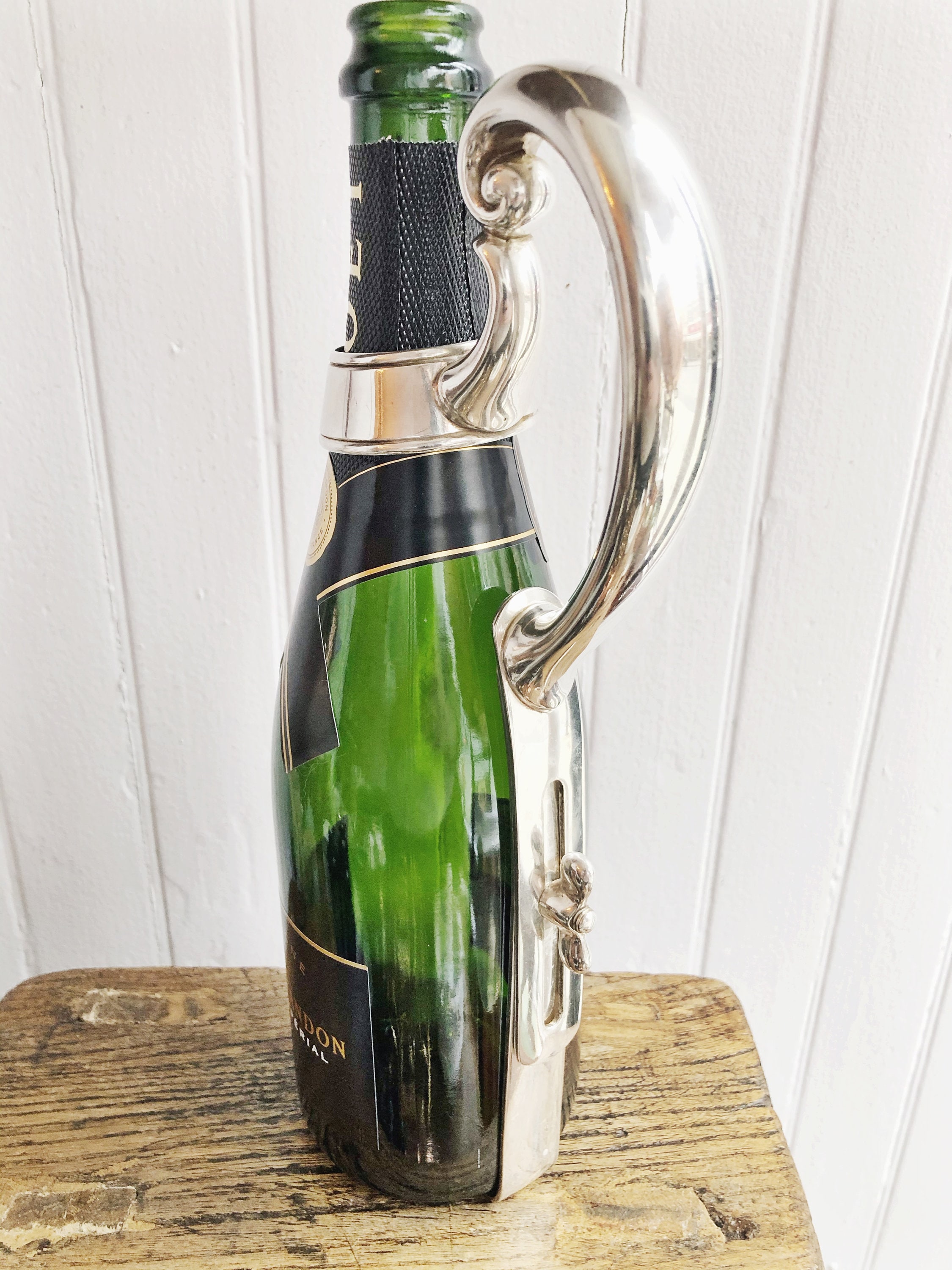 Antique Tiffany & Co Silver Plated Wine or Champagne Bottle Pourer