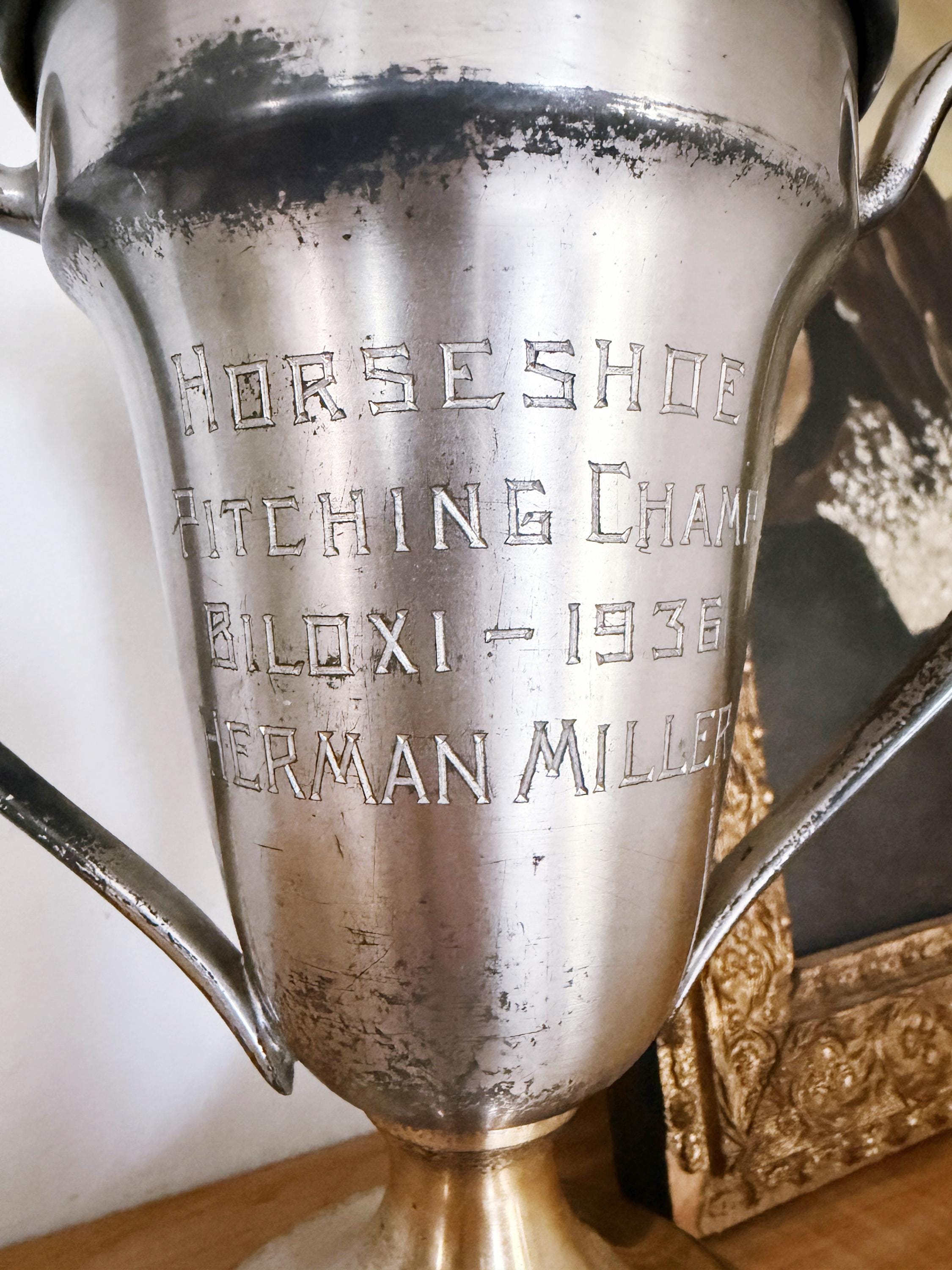 1936 Horseshoe Pitching Trophy