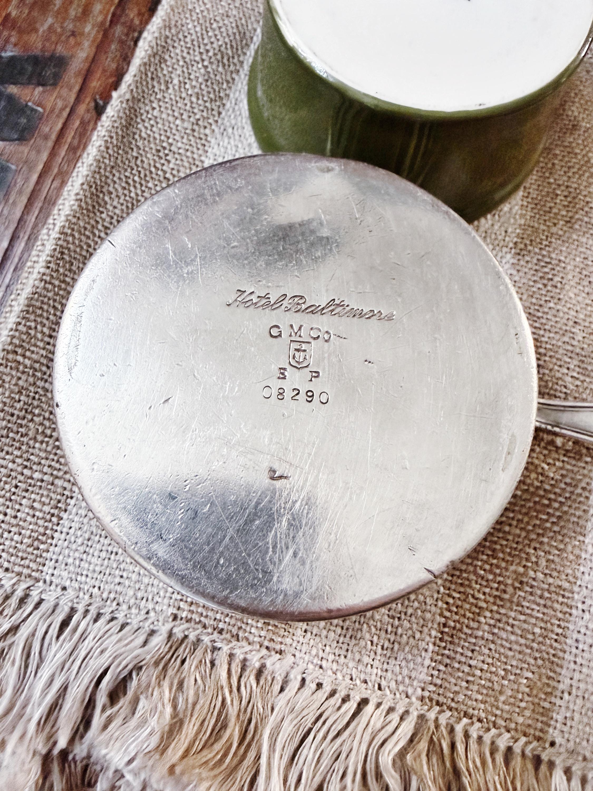 1911 Silver Plated Ramekin Holder from Hotel Baltimore in Kansas City