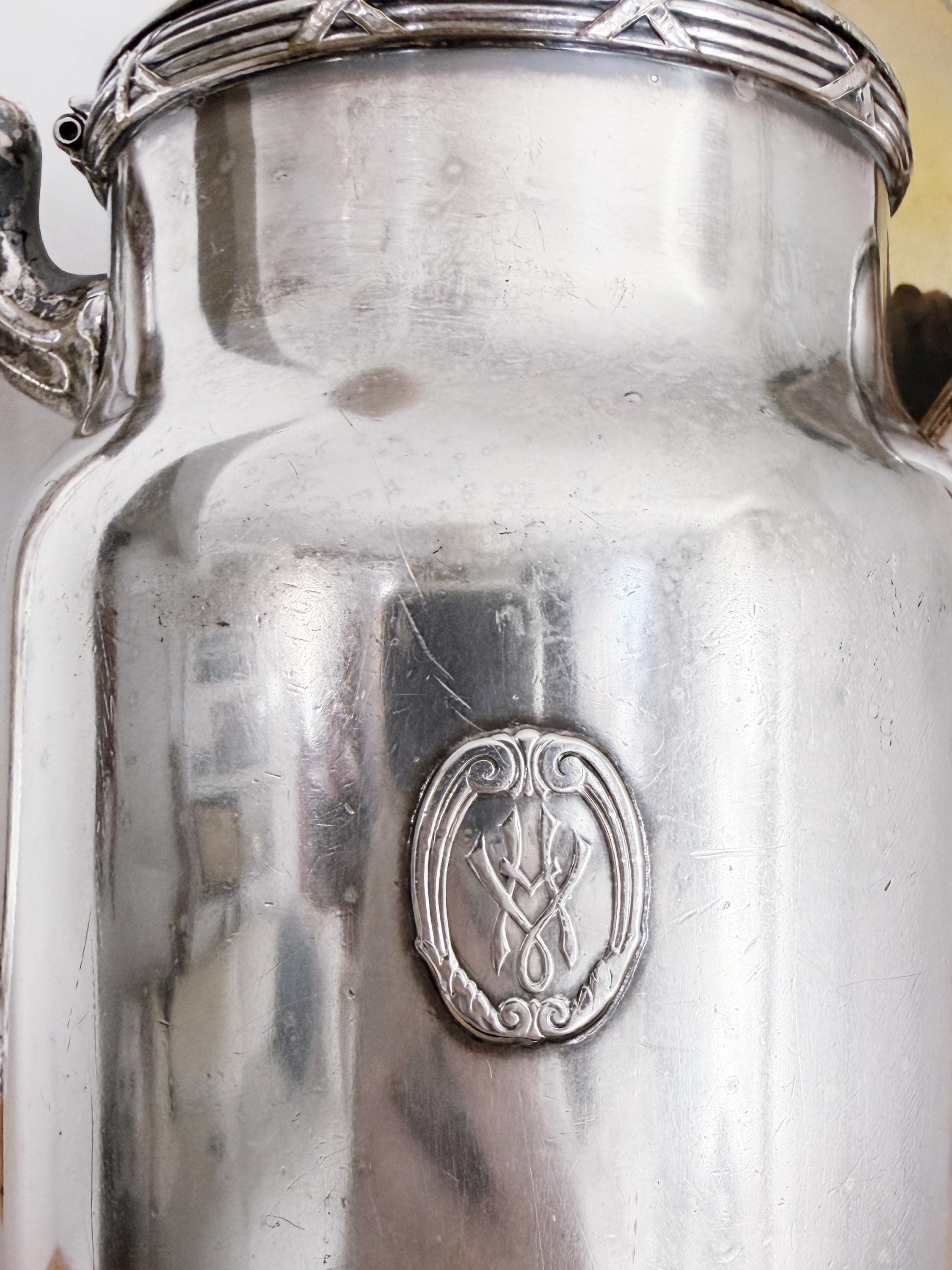 Antique Silver Plated Water Pitcher from The Victor Hugo Los Angeles