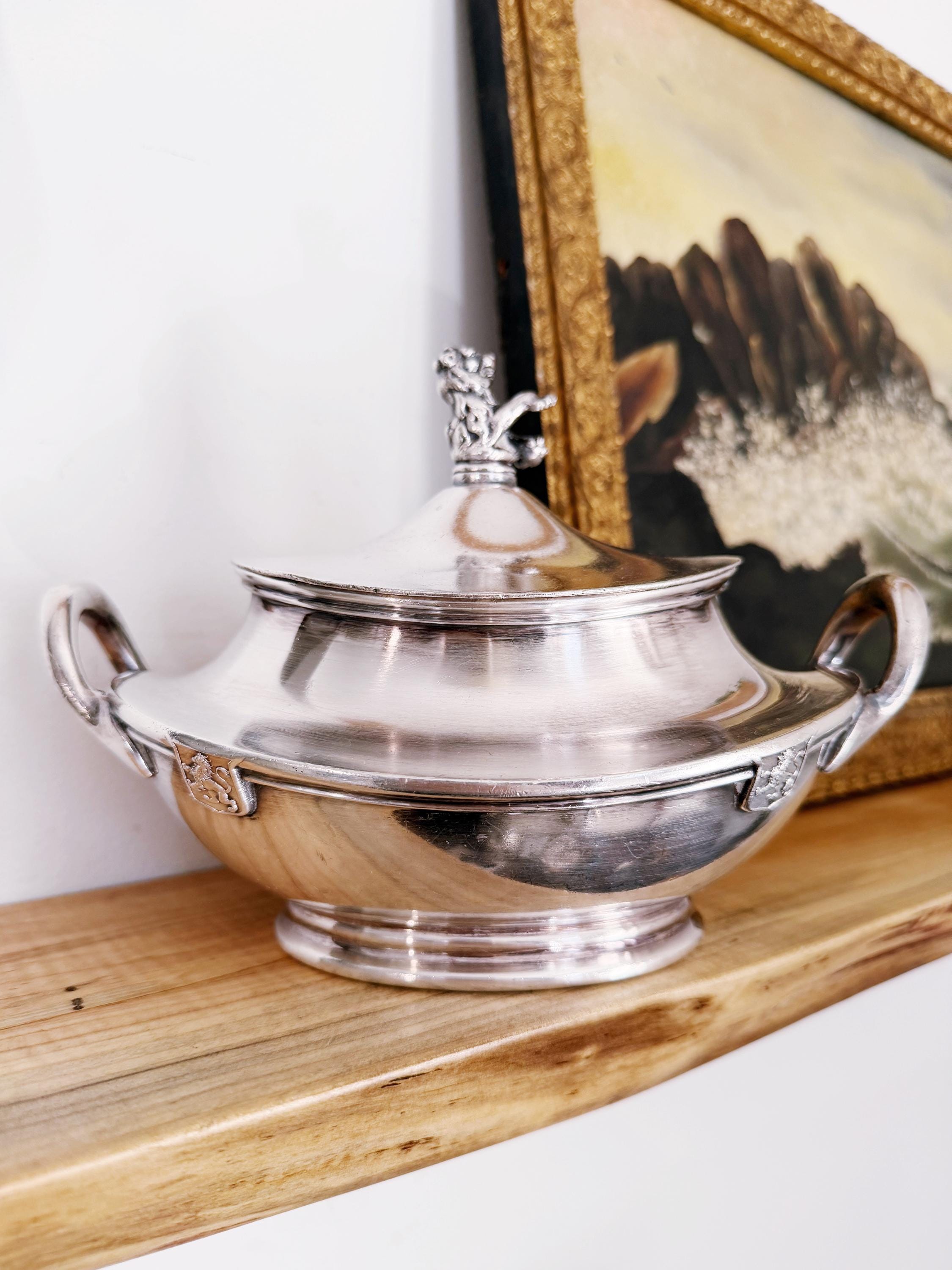 Antique Silver Plated Tureen from The Fort William Henry Hotel in Lake George NY