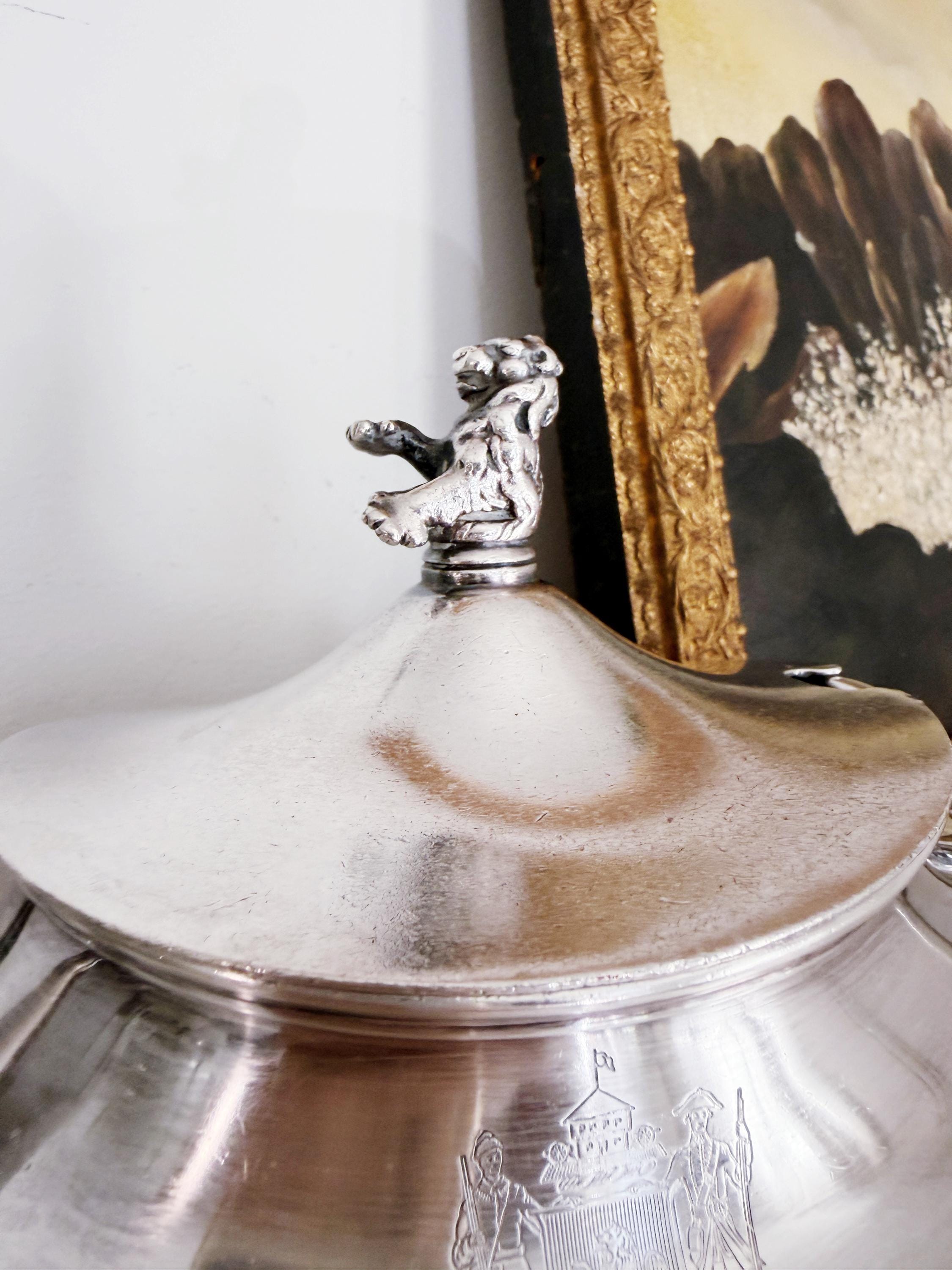 Antique Silver Plated Tureen from The Fort William Henry Hotel in Lake George NY