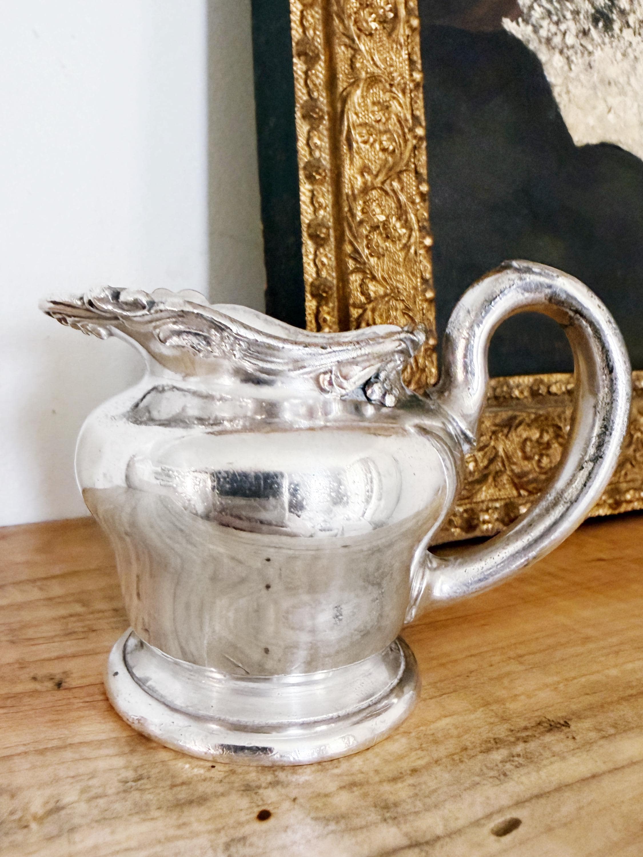 Antique Silver Creamer from The Hippodrome Cafe in San Francisco