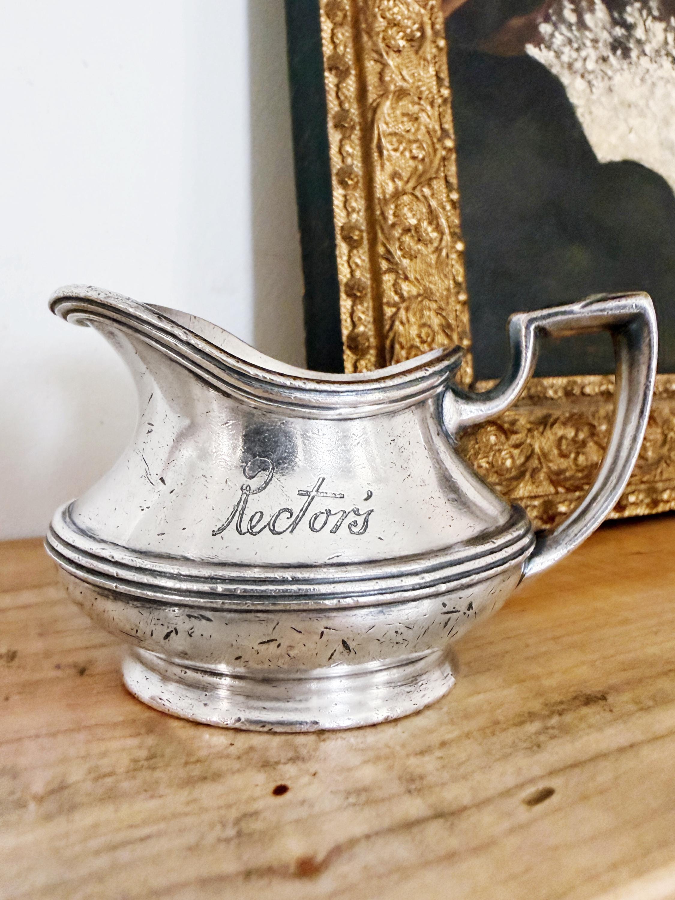Antique Silver Plated Creamer from Rectors Lobster Palace NYC