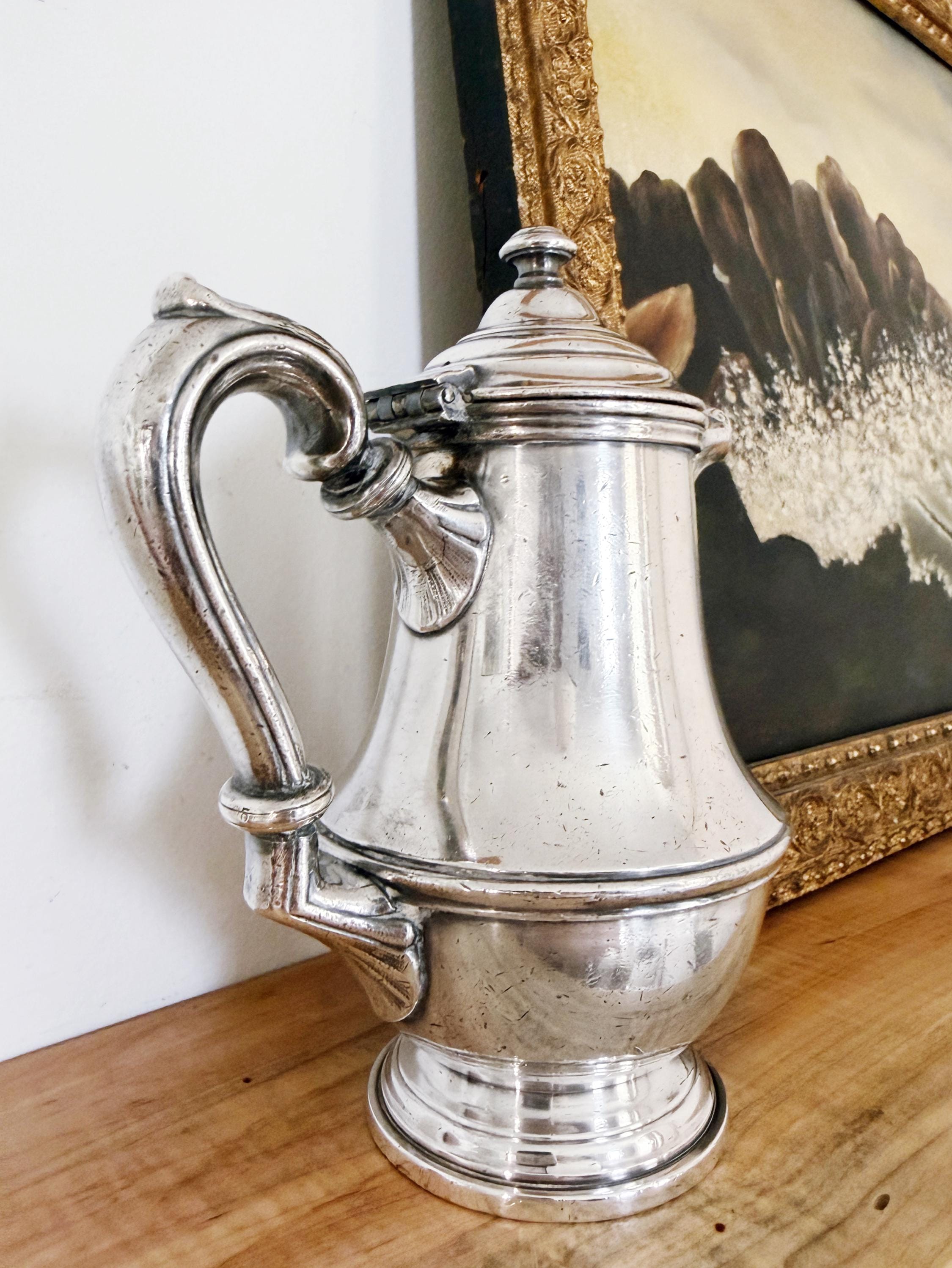 1926 Silver Plated Tea Pot from The Hotel Pere Marquette