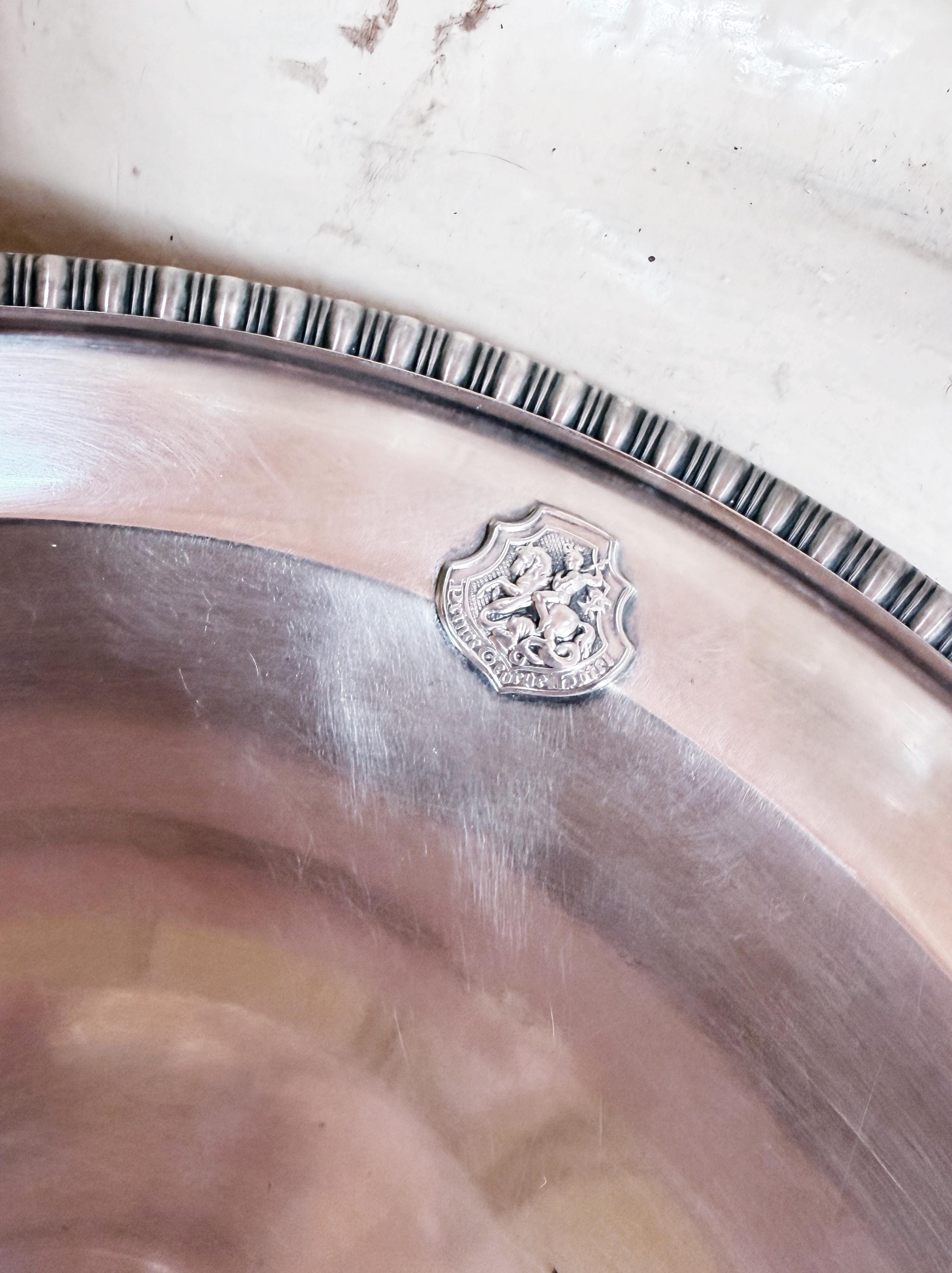 1920s Silver Plated Bowl from Prince George Hotel New York