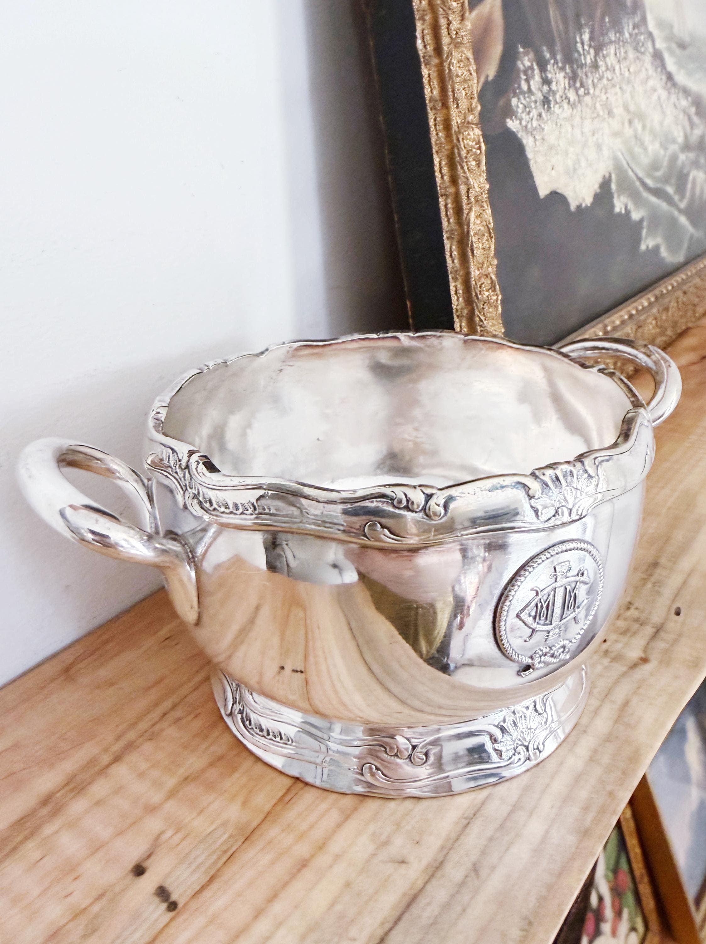 Antique Silver Plated International Mercantile Marine Co Sugar Bowl