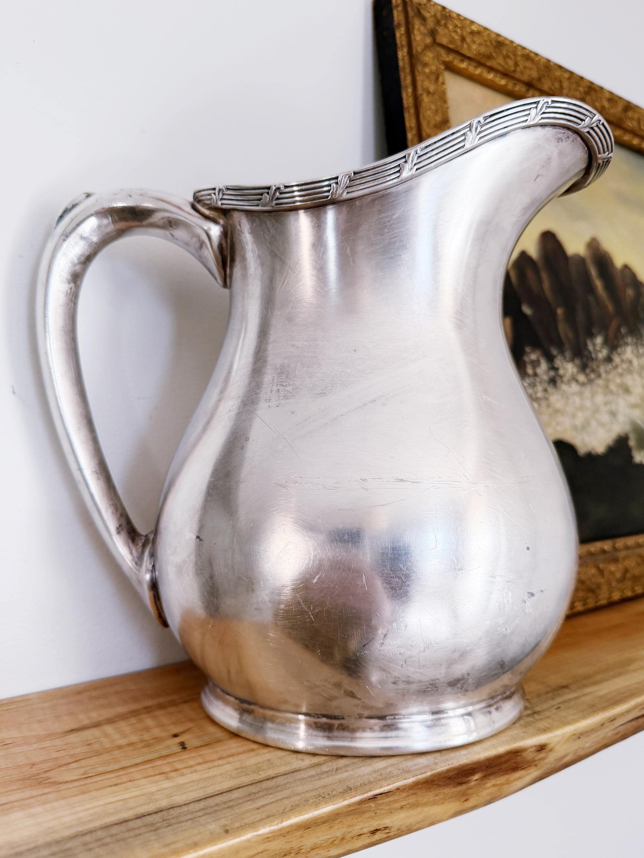 1924 Southern Pacific Steamship Lines Silver Plated Water Pitcher