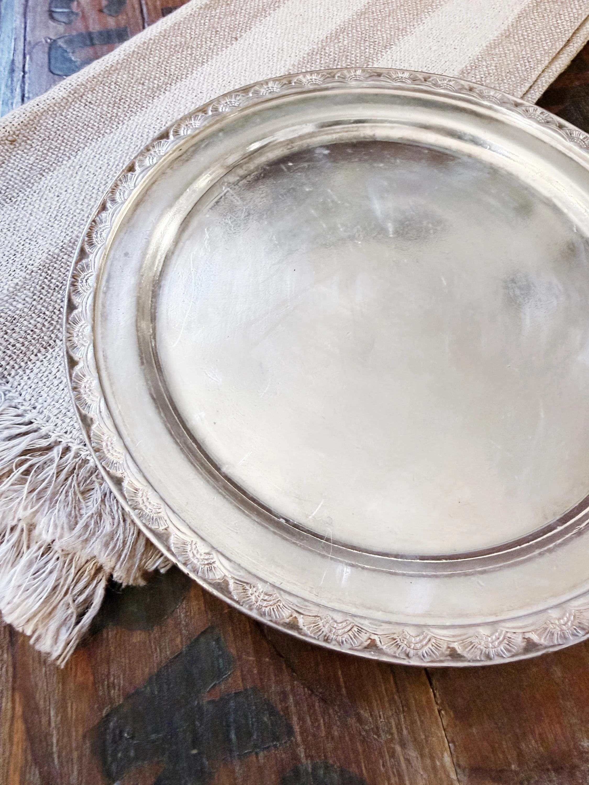 Vintage Silver Plated Tray from United States Lines Oceanliner