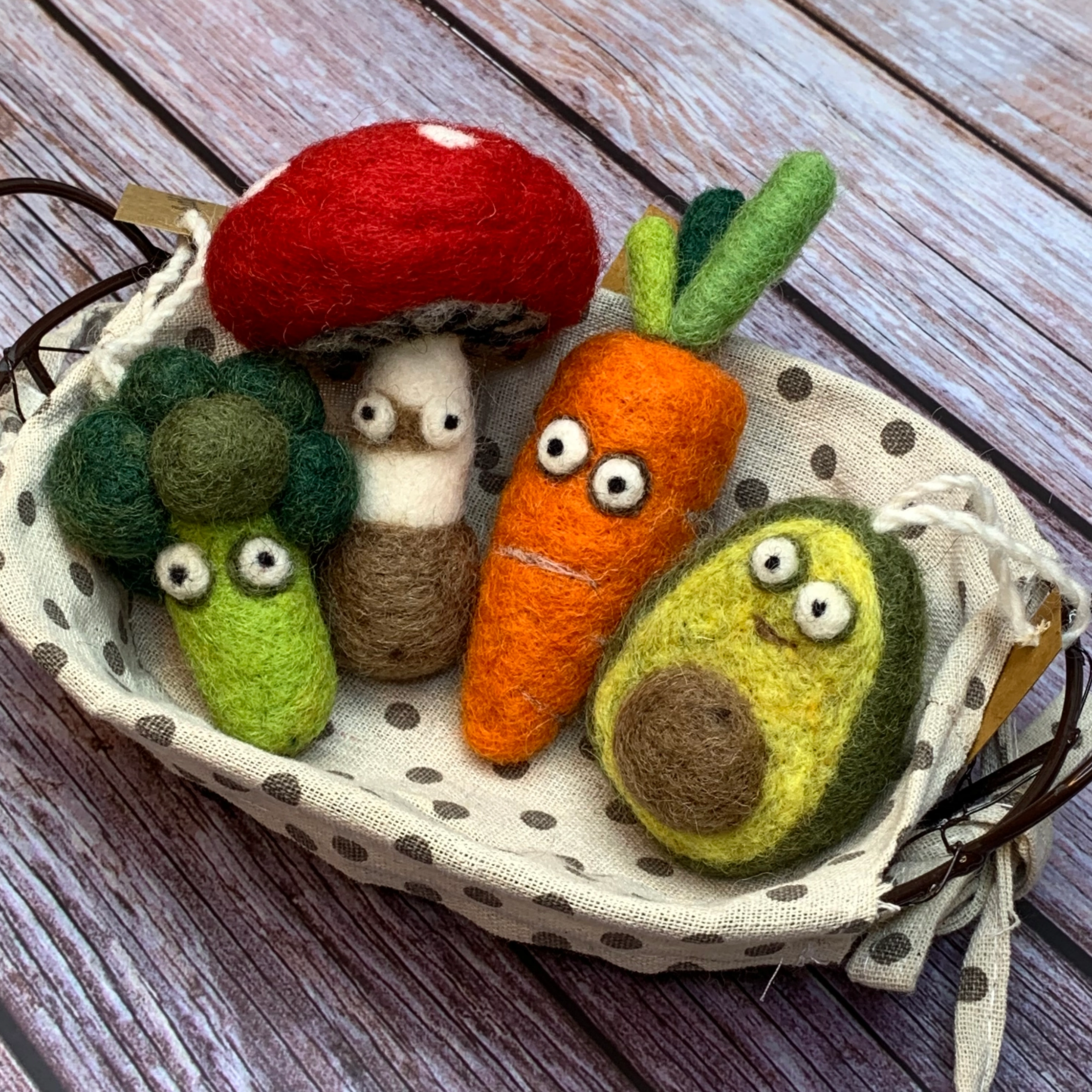 Broccoli Wool Felt Ornament