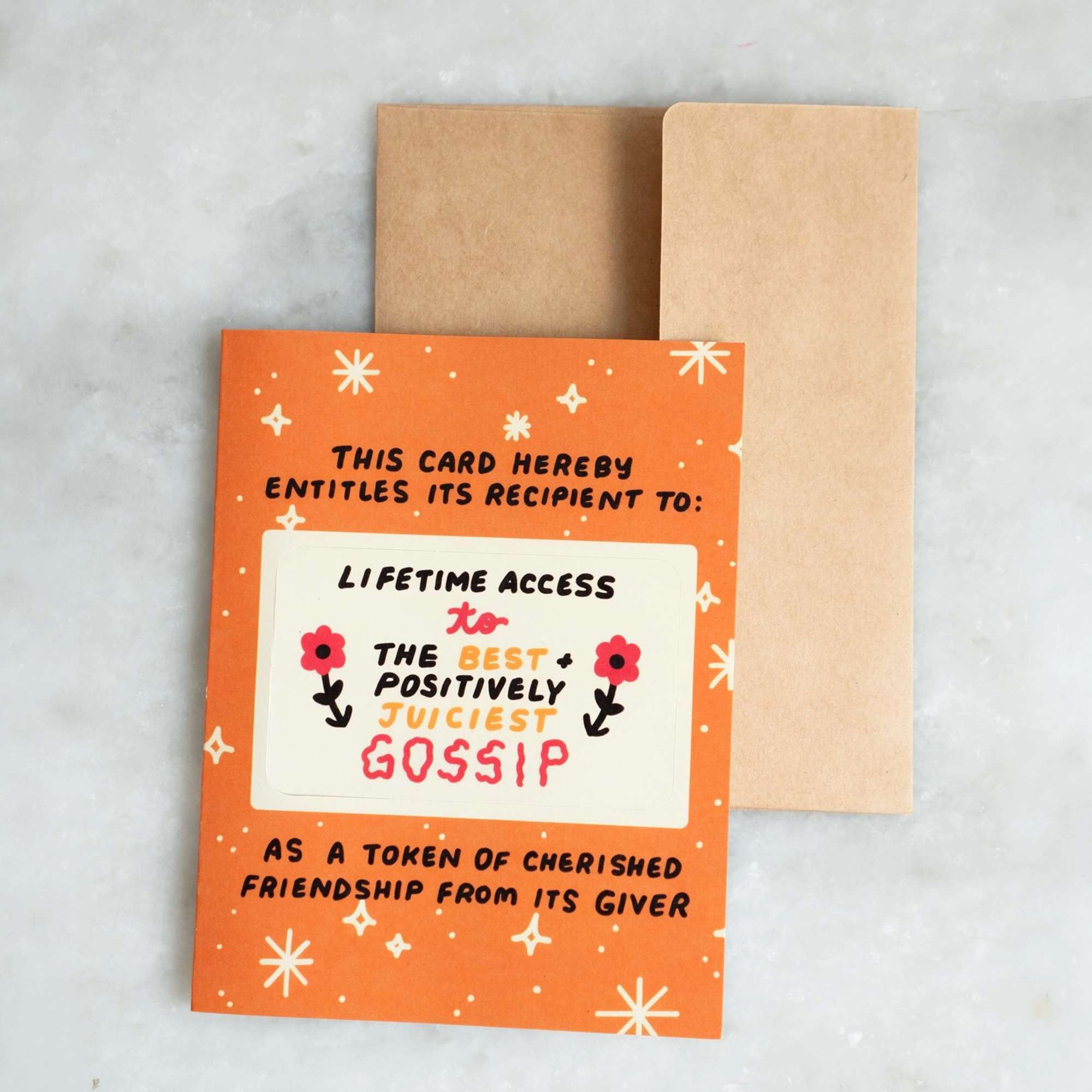Access To Gossip Punch-Out Card