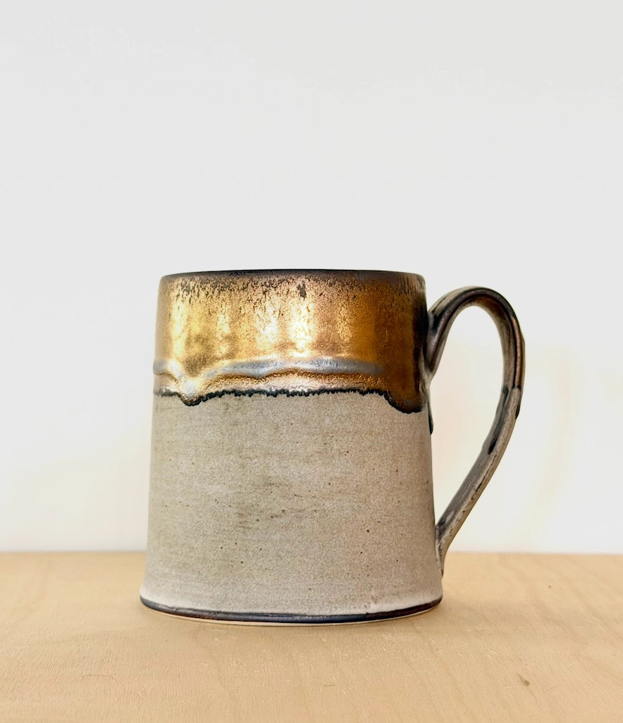 Grey + Gold Mug