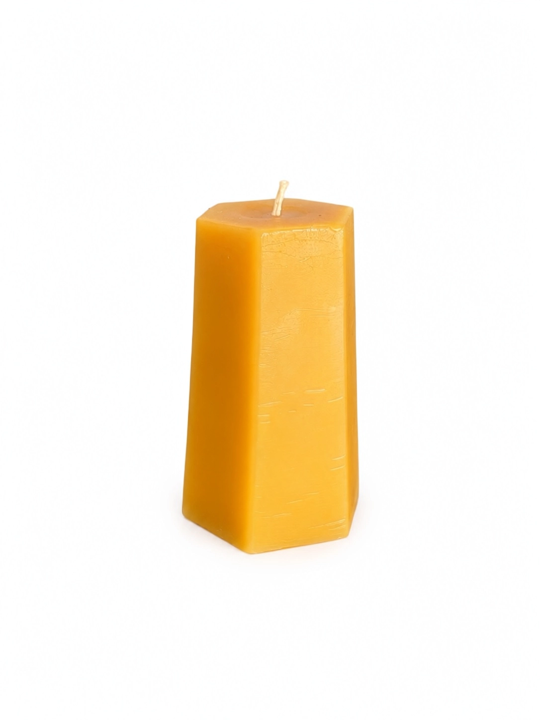 Beeswax Hexagon Pillar Candle