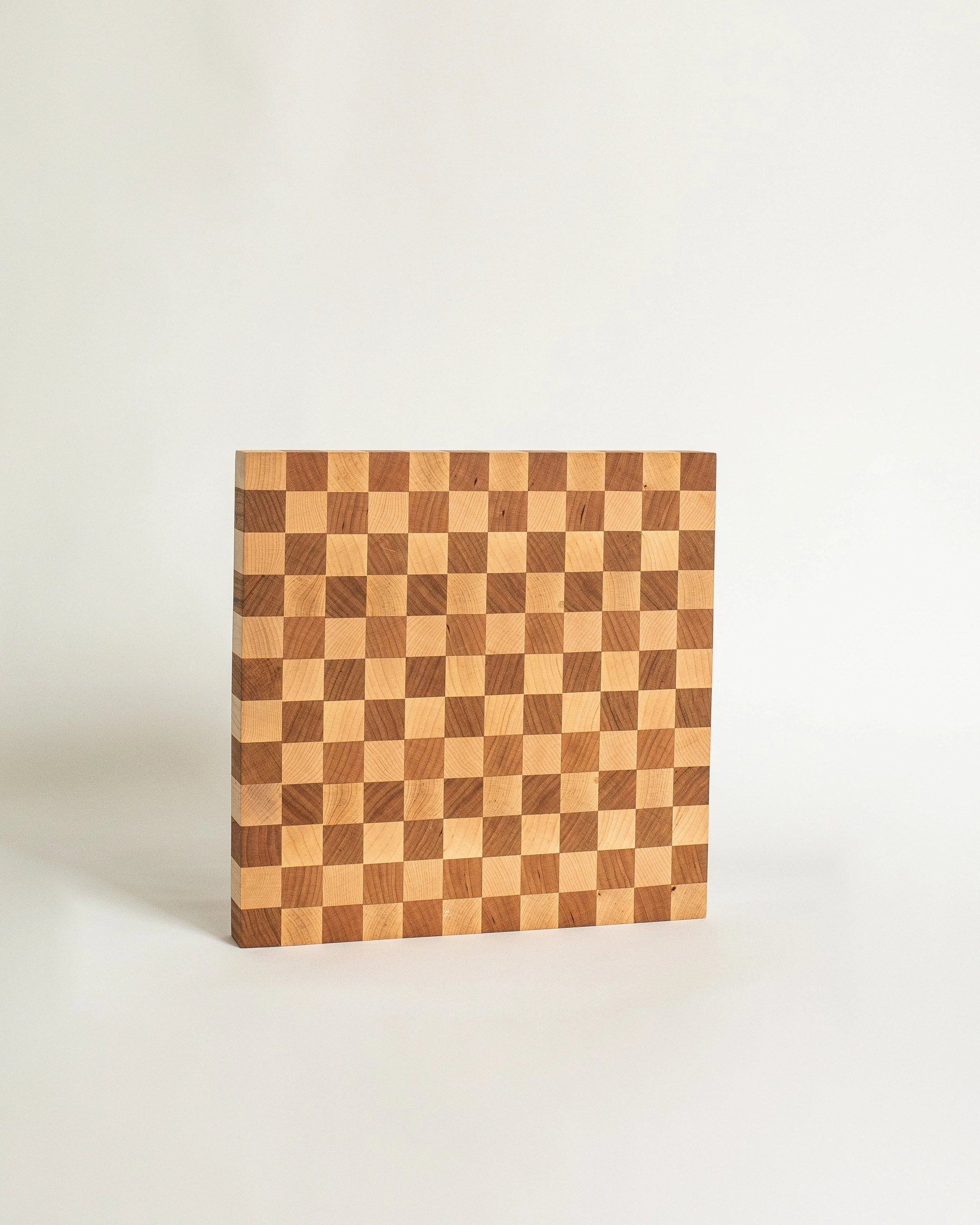Checkered Butcher Block Cutting Board