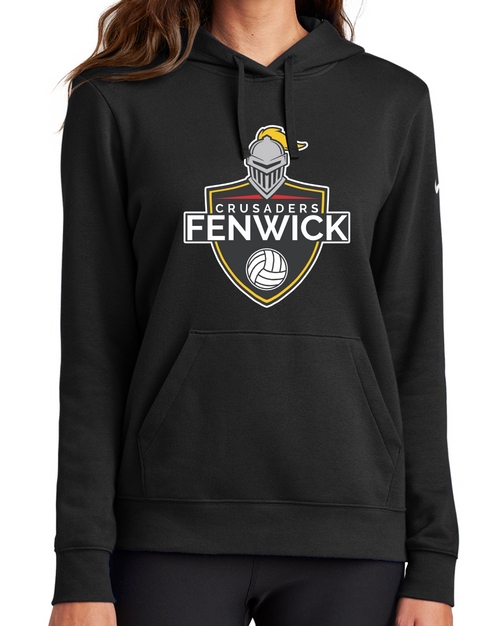 Fenwick Volleyball -  Ladies Nike Fleece Pullover Hoodie