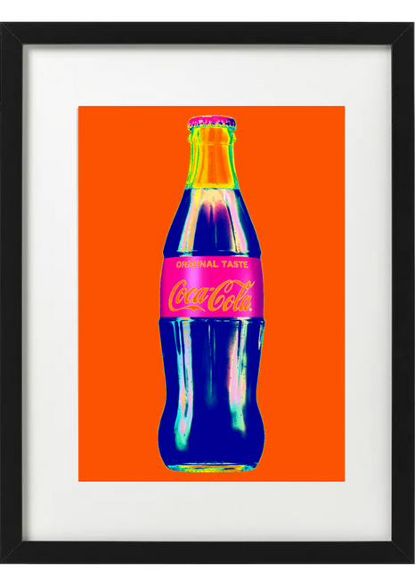 Coke Coca Cola Thermal Framed Wall Art A3