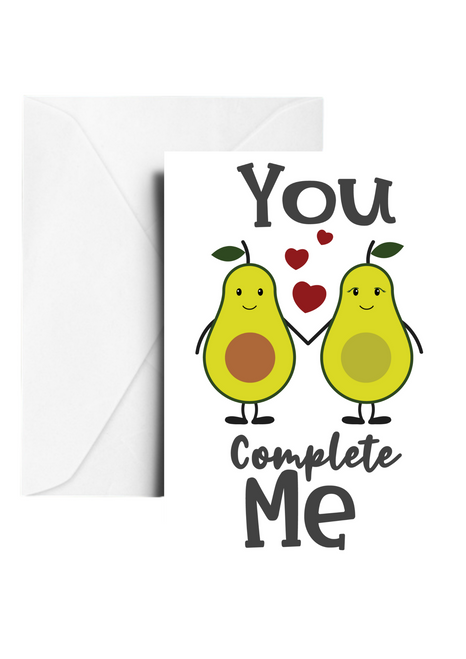 You Complete Me Valentines Day Card