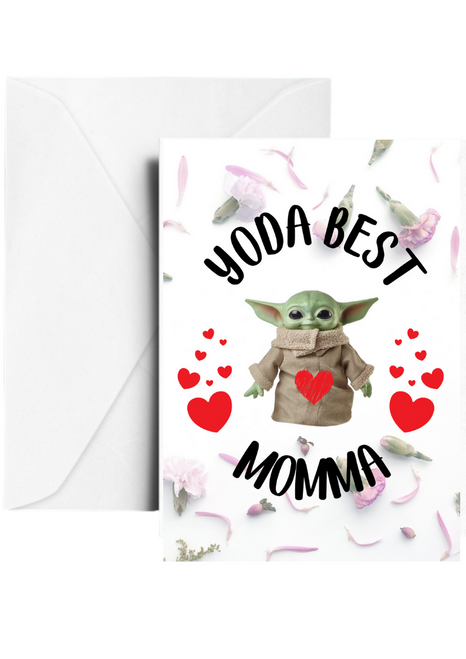 Baby Yoda Yoda Best Momma Mothers Day Card