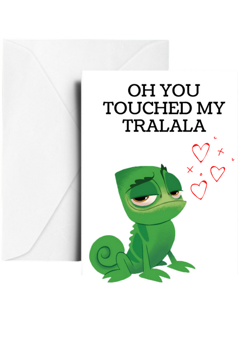 Ooh you touched my tralala Valentines Day Greetings Card