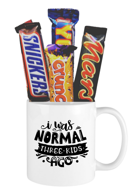 I Was Normal 3 Kids Ago Mothers Day Chocolates Gift Mug