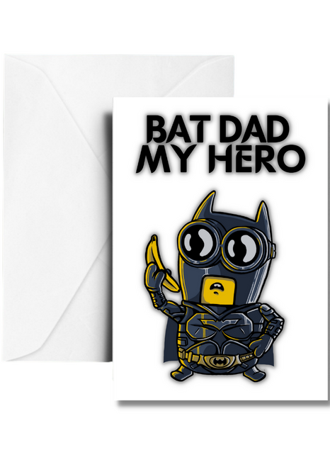 Batman Bat Dad My Hero Fathers Day Card