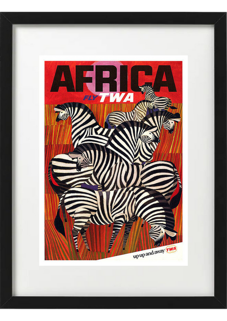 Africa Vintage Travel Poster Famed Wall Art A3