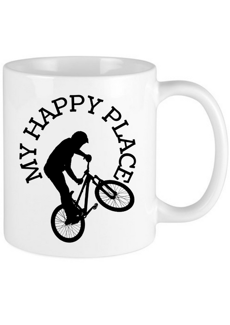 Cyclist Bike My Happy Place Mug