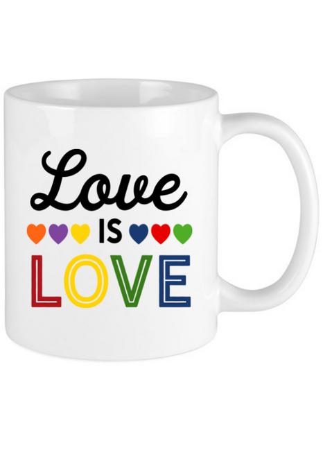 Love Is Love Rainbow Gay Mug 