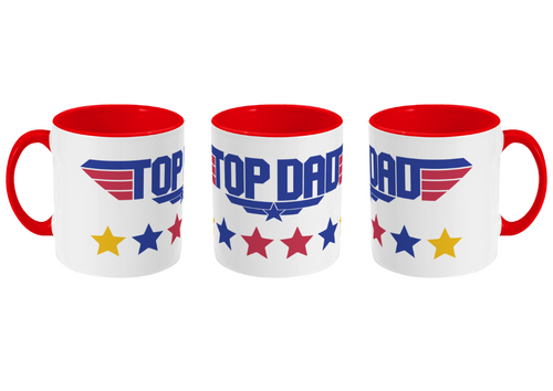 Top Dad Top Gun Fathers Day Mug