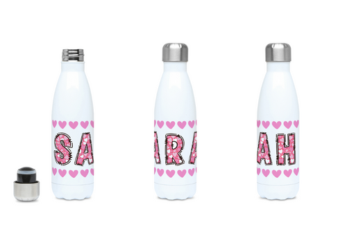 Personalised Love Letters Valentines 500ml Water Bottle 