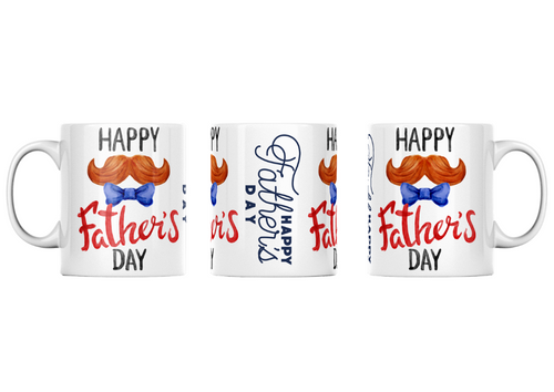 moustache Happy Fathers Day Fathers Day Mug