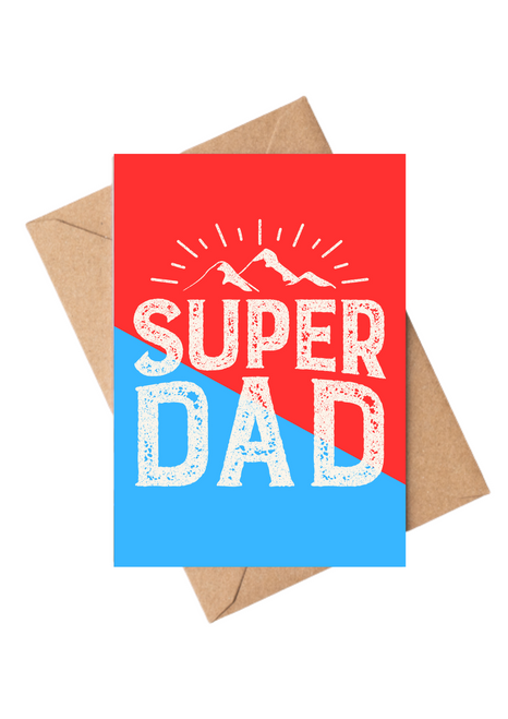 Bright Super Dad Fathers Day Card